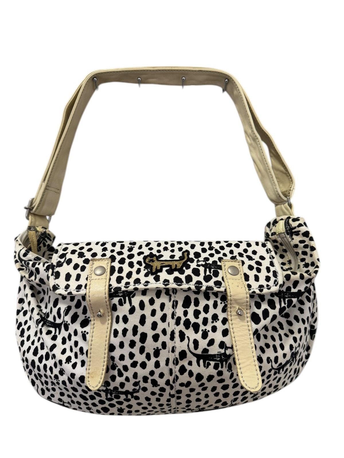 TSUMORI CHISATO HANDBAG LEOPARD CAMO MULTI POCKET