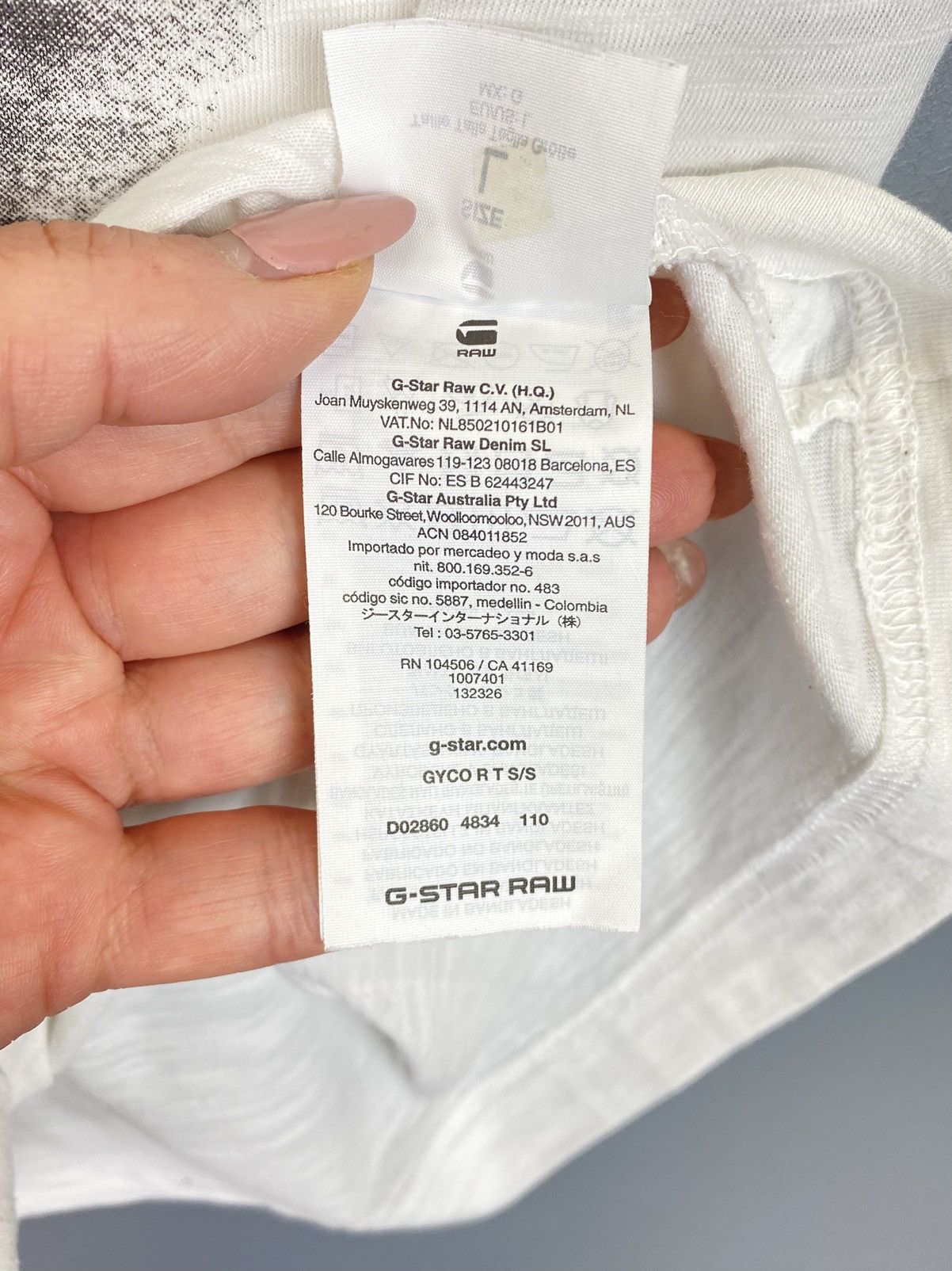 Other G-Star Raw Gyco R T S/S T-Shirt Men’s Size L White Top Y2K Size US L / EU 52-54 / 3 - 9 Thumbnail
