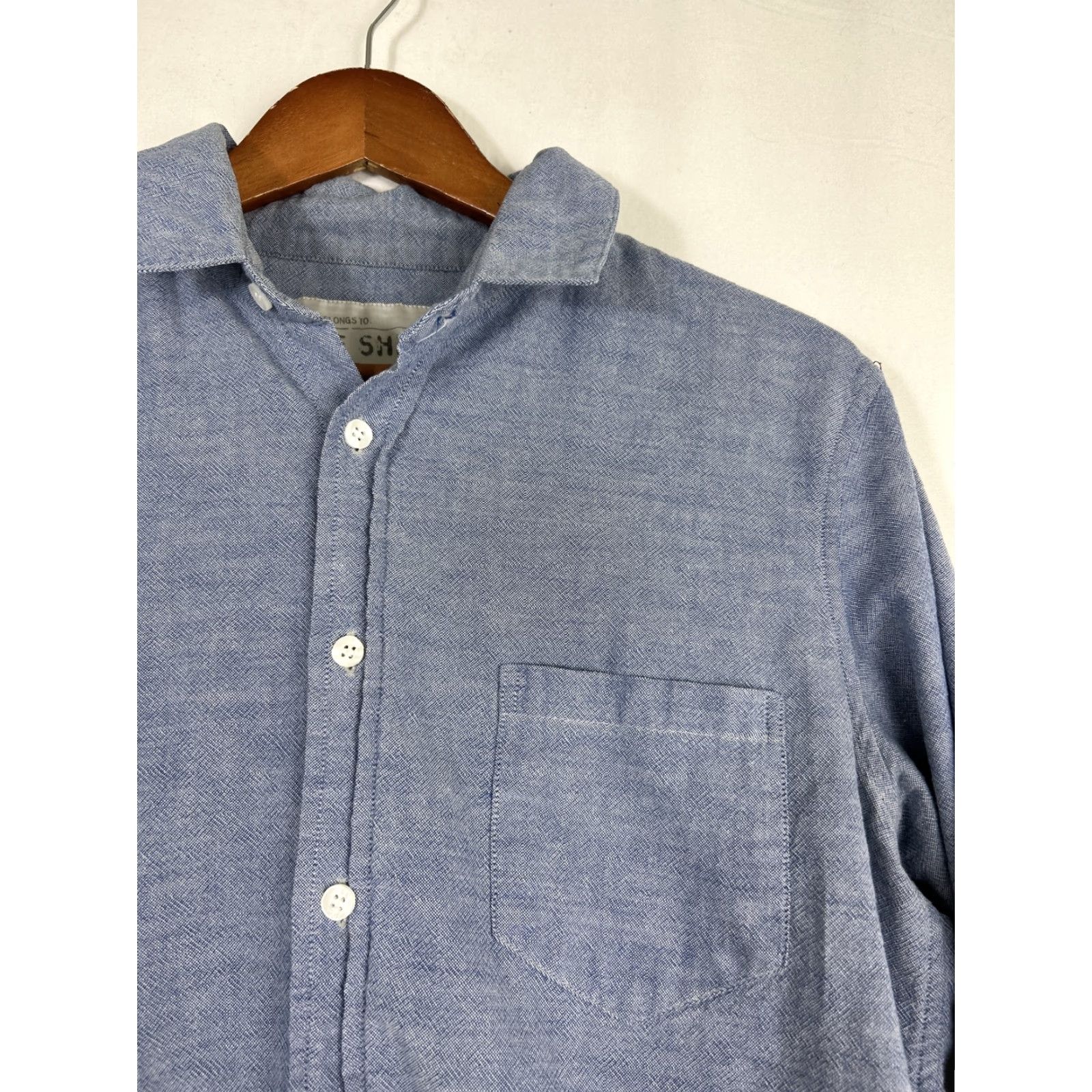 Vintage Joes Jeans "The Shirt" Cotton Utility Button-Front Shirt Unisex Blue Medium Relaxed Size M Mens Shirt Size US M / EU 48-50 / 2 - 5 Thumbnail