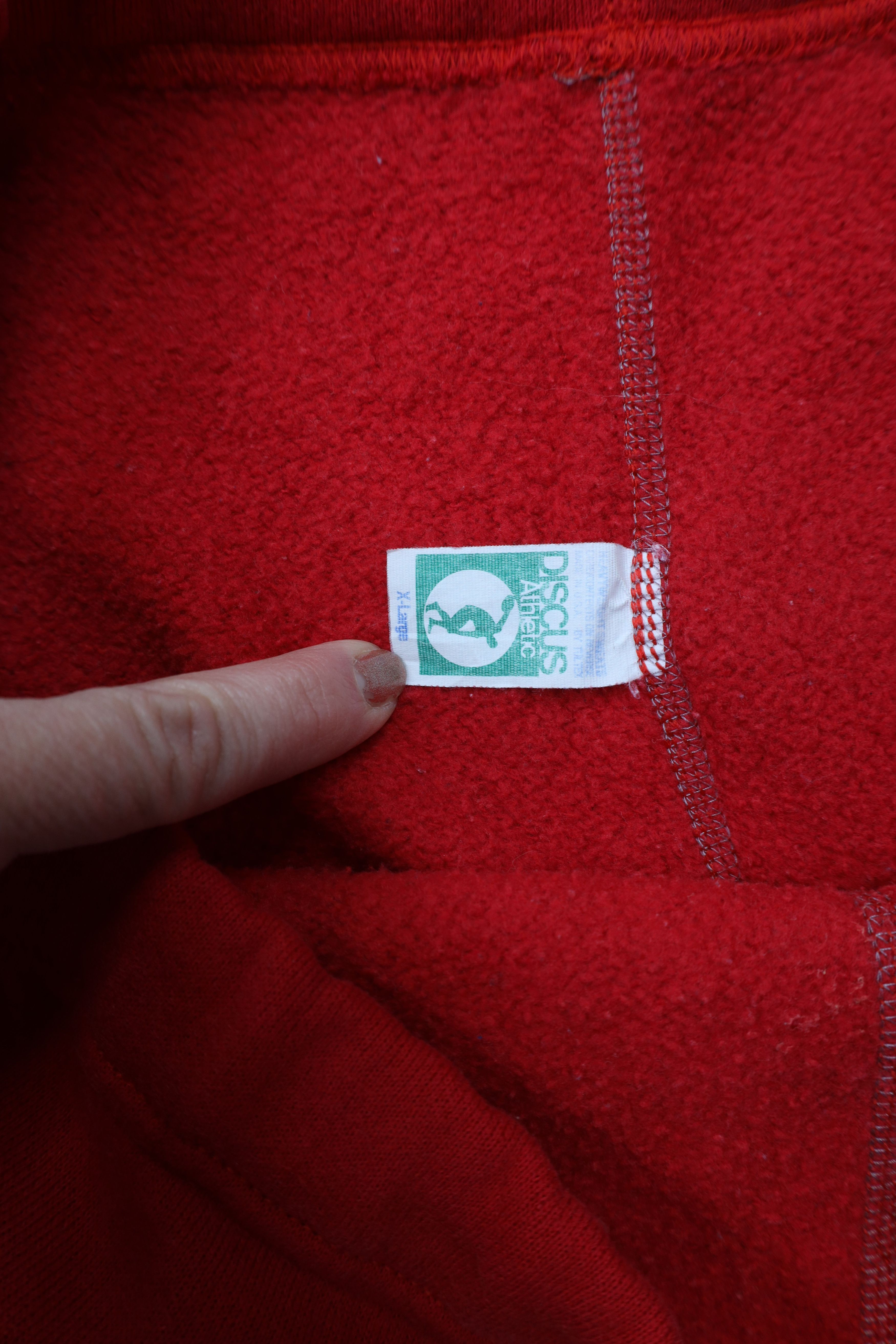 Vintage Vintage 80s 90s Streetwear Heavy Sweatpants Joggers Red USA Size US 38 / EU 54 - 7 Thumbnail