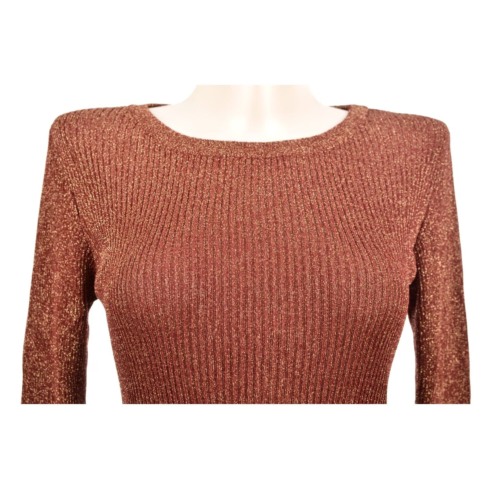Baum und Pferdgarten Baum und Pferdgarten Dessin 2138 Viscose Blend Dress M Gold Women Short 80% Viscose 10% Polyester 10% Polyamide Made in Bulgaria Mens Women Boys Girls Size M / US 6-8 / IT 42-44 - 2 Thumbnail