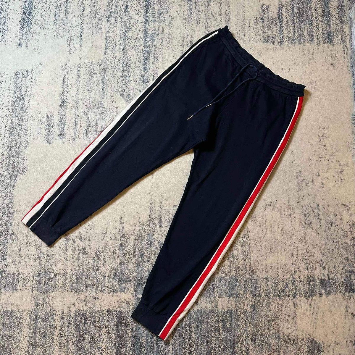 Thom Browne THOM BROWNE STRIPED NAVY PANTS Size US 36 / EU 52 - 1 Thumbnail