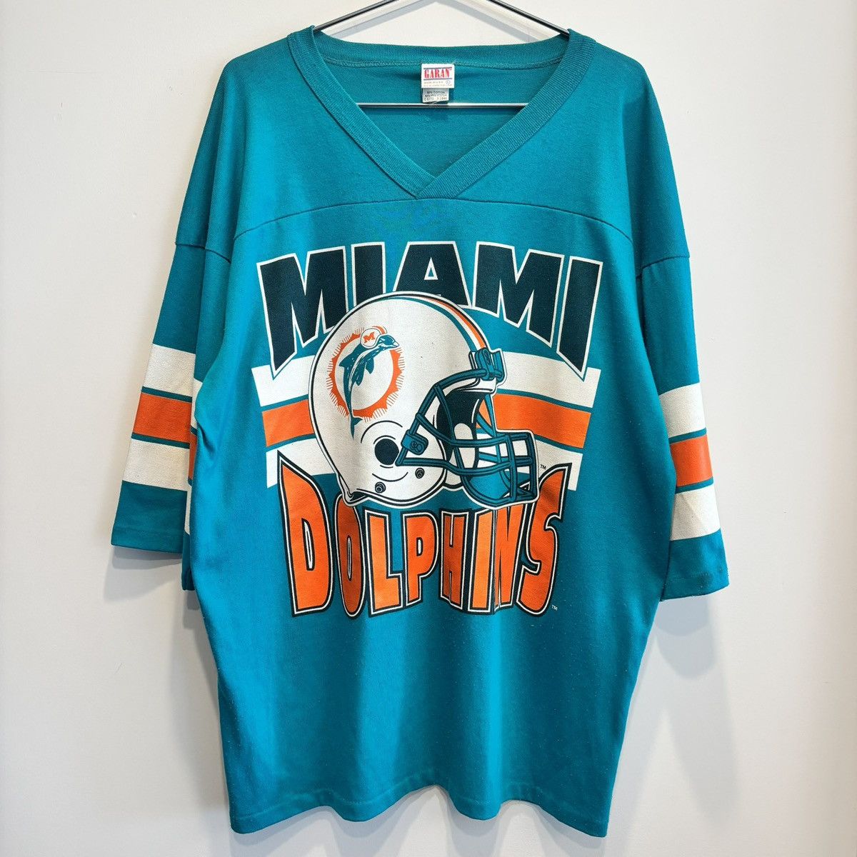 NFL Vintage Miami Dolphins Half Sleeve Shirt Made In USA Size US XL / EU 56 / 4 - 1 Thumbnail