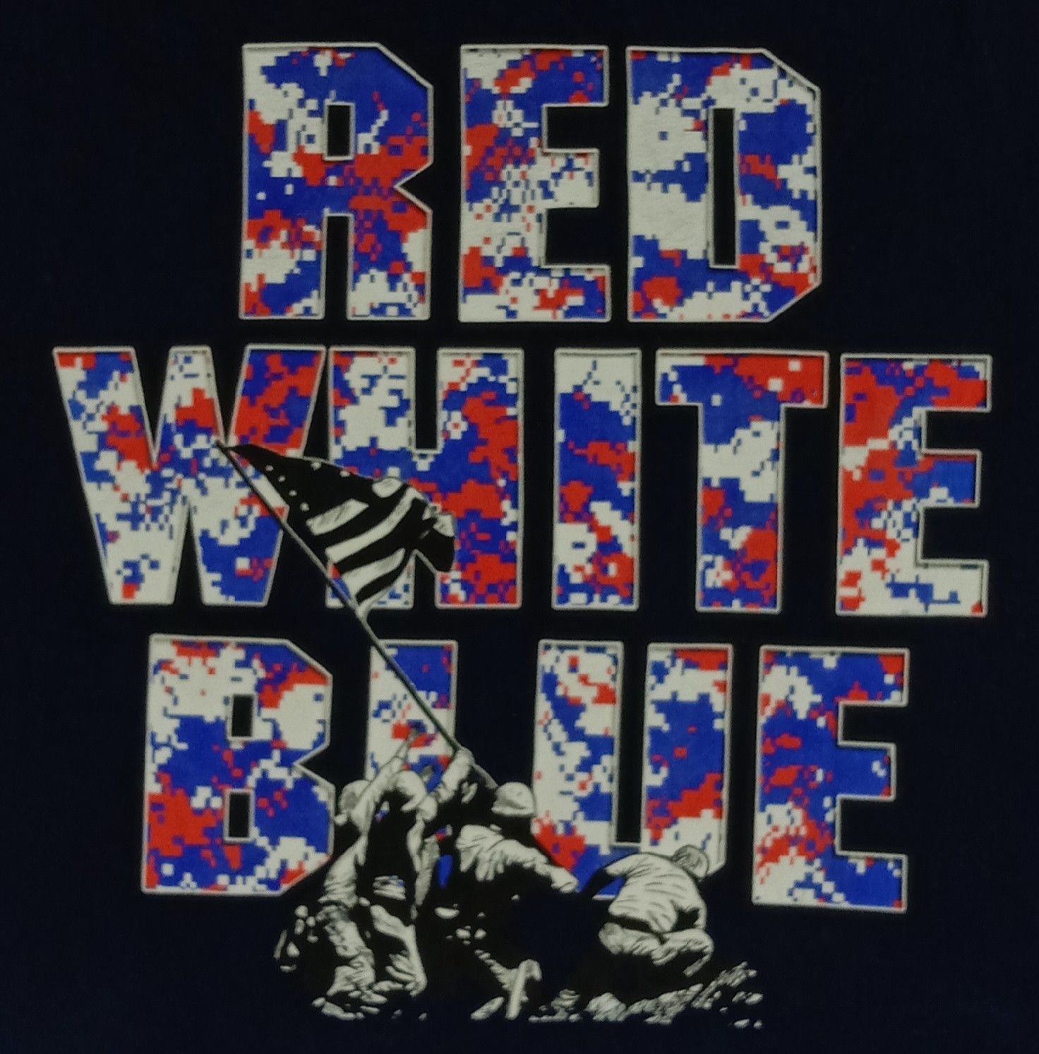 Vintage Vintage Red White Blue USA Army Design T Shirt Size US L / EU 52-54 / 3 - 2 Thumbnail