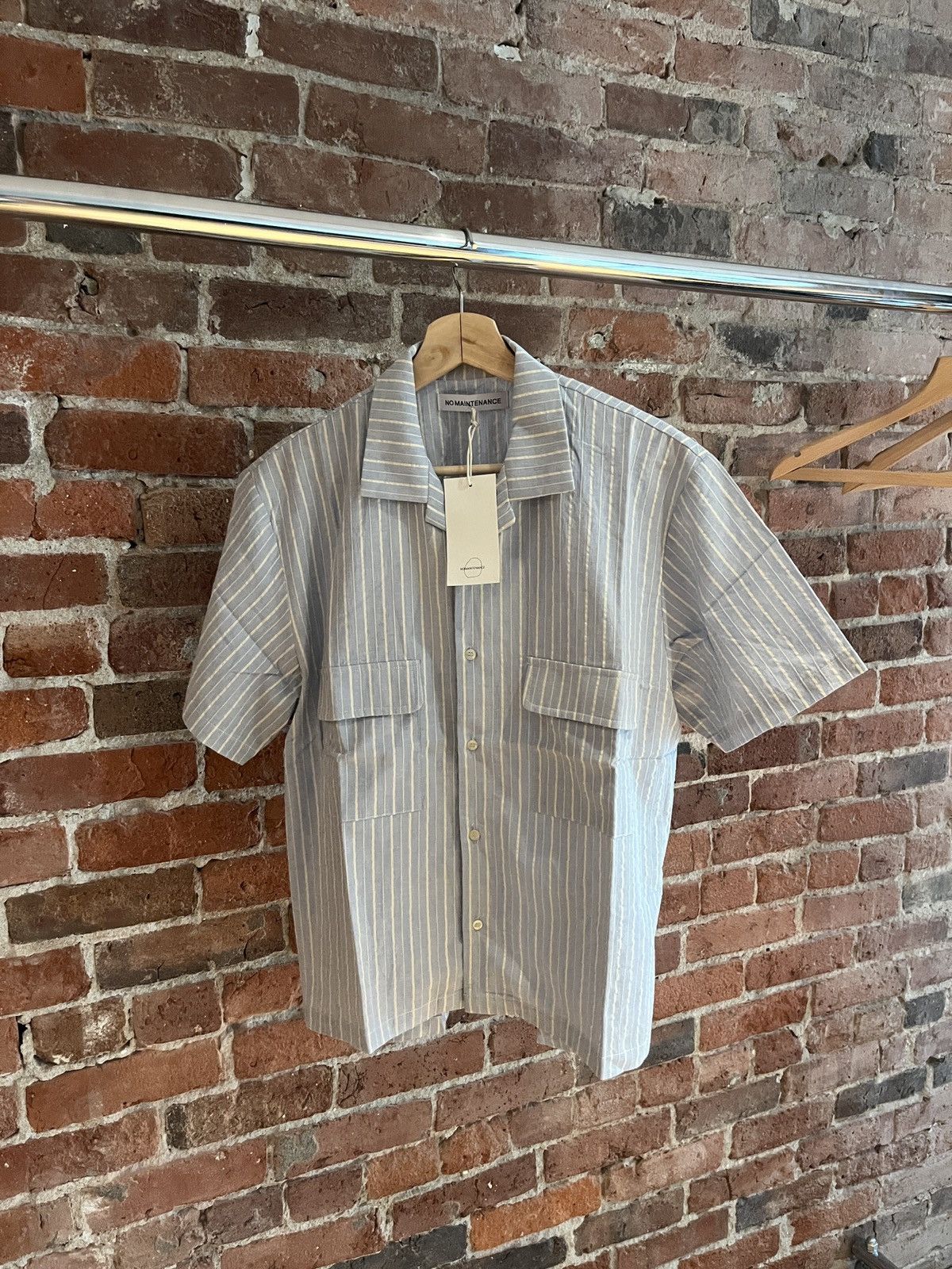 No Maintenance No Maintenance Stripe Dobby Camp Shirt Size US S / EU 44-46 / 1 - 6 Thumbnail