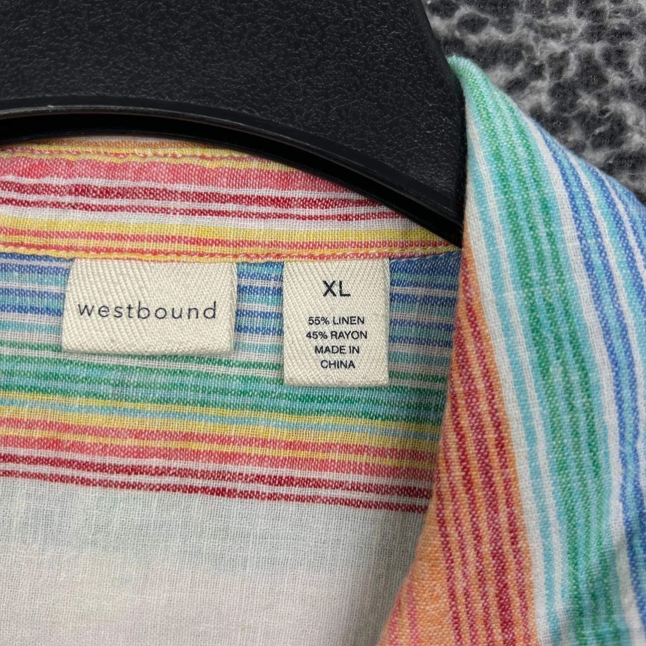 Other Westbound Shirt Women Striped Button Up Collared XL Size XL / US 12-14 / IT 48-50 - 7 Thumbnail