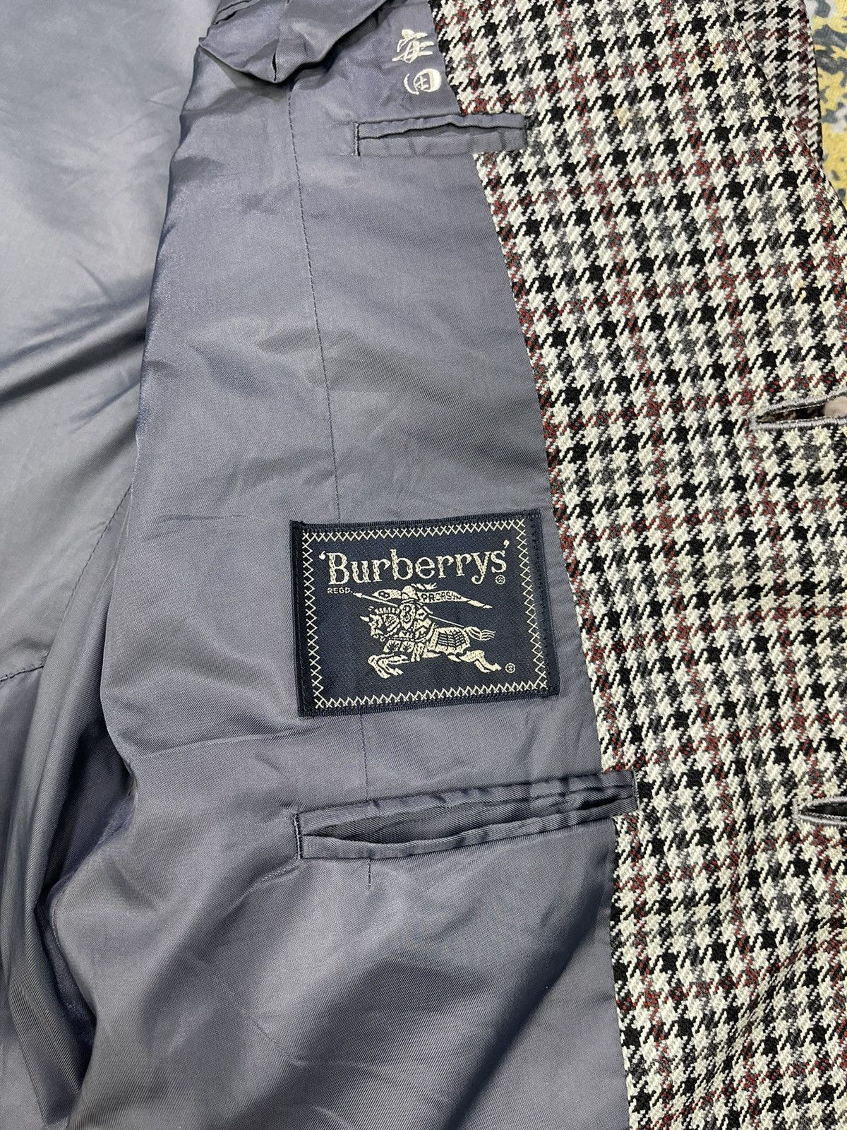 Burberry Vintage Burberrys Houndstooth Check Blazer Size US M / EU 48-50 / 2 - 11 Thumbnail