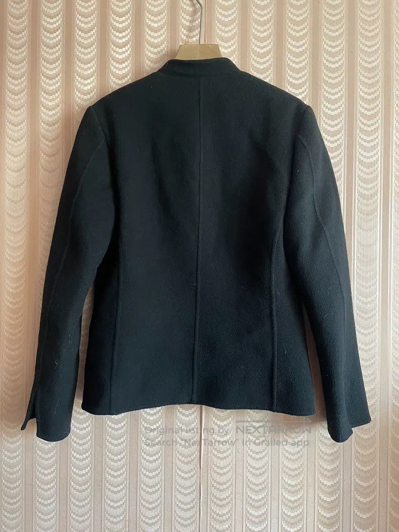 Issey Miyake Issey Miyake Black Wool Coat Jacket Size S / US 4 / IT 40 - 2 Thumbnail