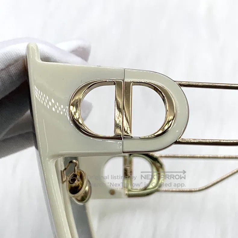 Dior Dior White gradient lenses square frame sunglasses Size ONE SIZE - 5 Thumbnail