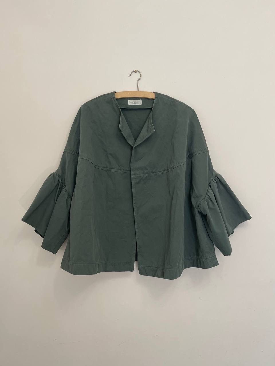 image of S/s 2016 Spring Dries Van Noten Oversized Jacket in Green, Women's (Size Medium)