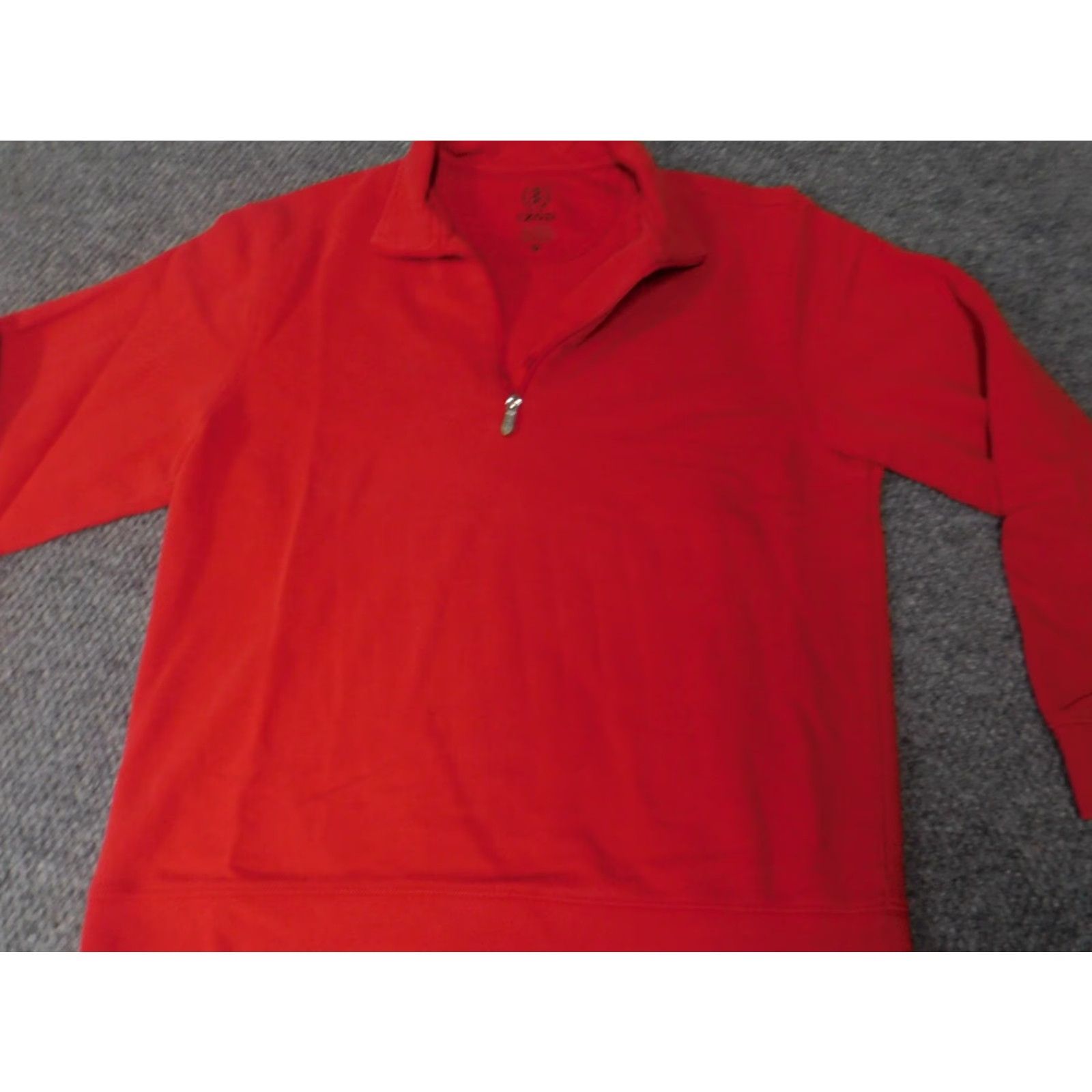 Izod Izod Sweater Pullover 1/4 Zip Red M Mens Knitted Zip Zipper Mock Neck Cotton Knit Regular Long Sleeve Casual Winter 90s American Style Vintage No Size US M / EU 48-50 / 2 - 2 Thumbnail