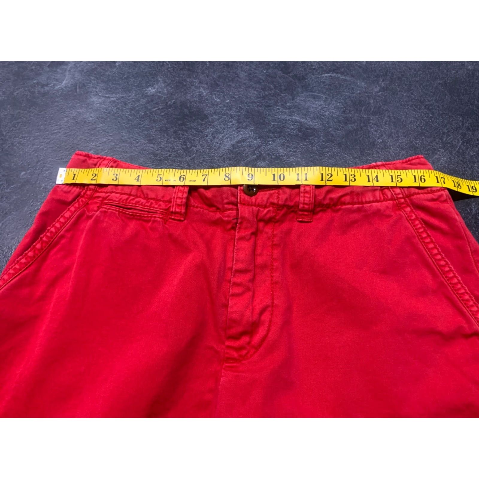 Polo Ralph Lauren VINTAGE Polo Ralph Lauren Shorts Men 32 Red Cotton Distressed Chino 90s Size US XS / EU 42 / 0 - 6 Thumbnail