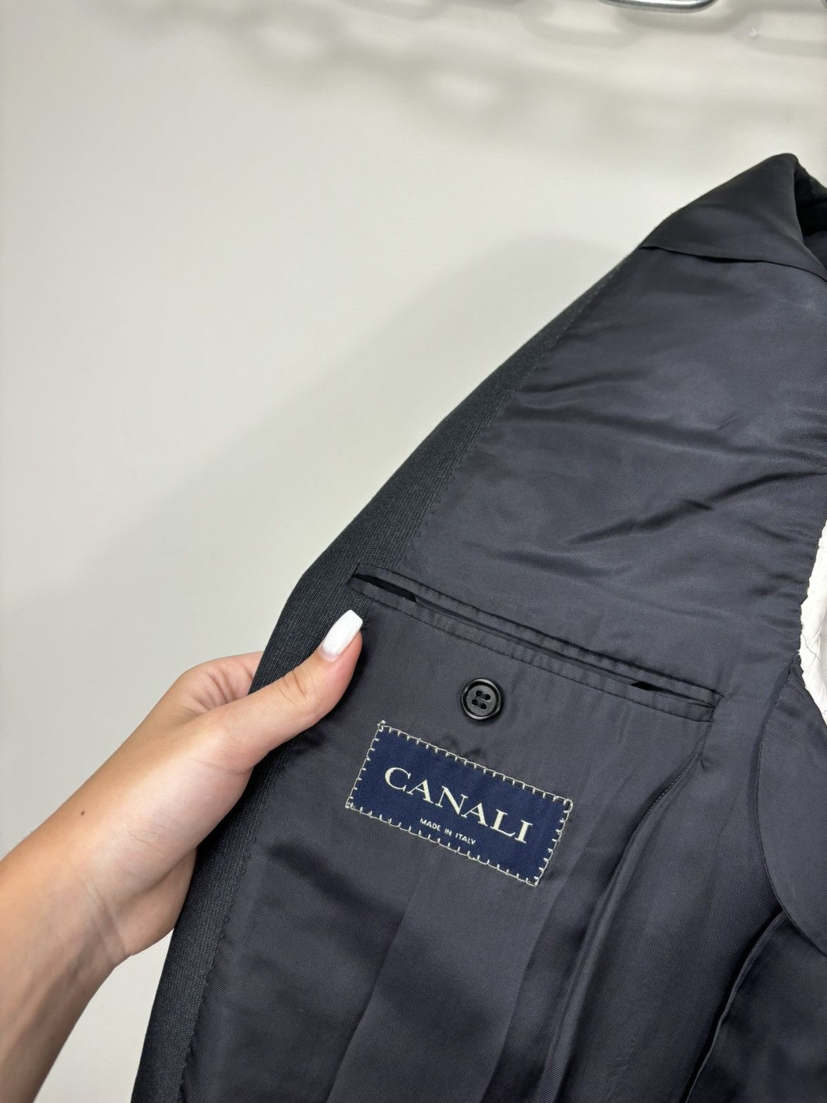 Canali Canali Men’s 3-Buttons Classic Formal Wool Blazer Jacket Size 44R - 15 Thumbnail