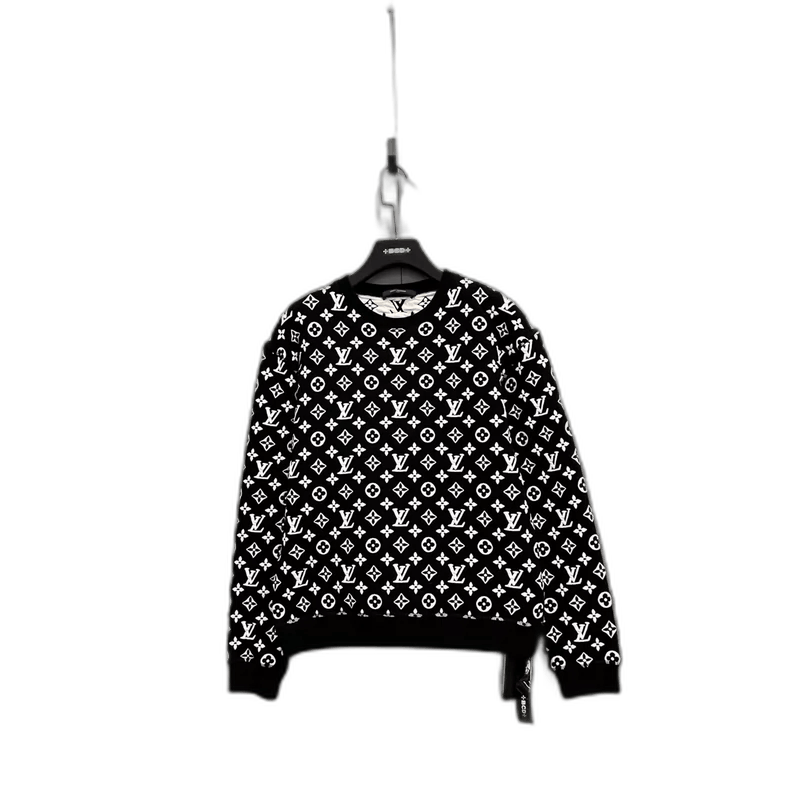 Louis Vuitton Louis Vuitton Black Monogram Sweatshirt Size S Size US S / EU 44-46 / 1 - 1 Thumbnail