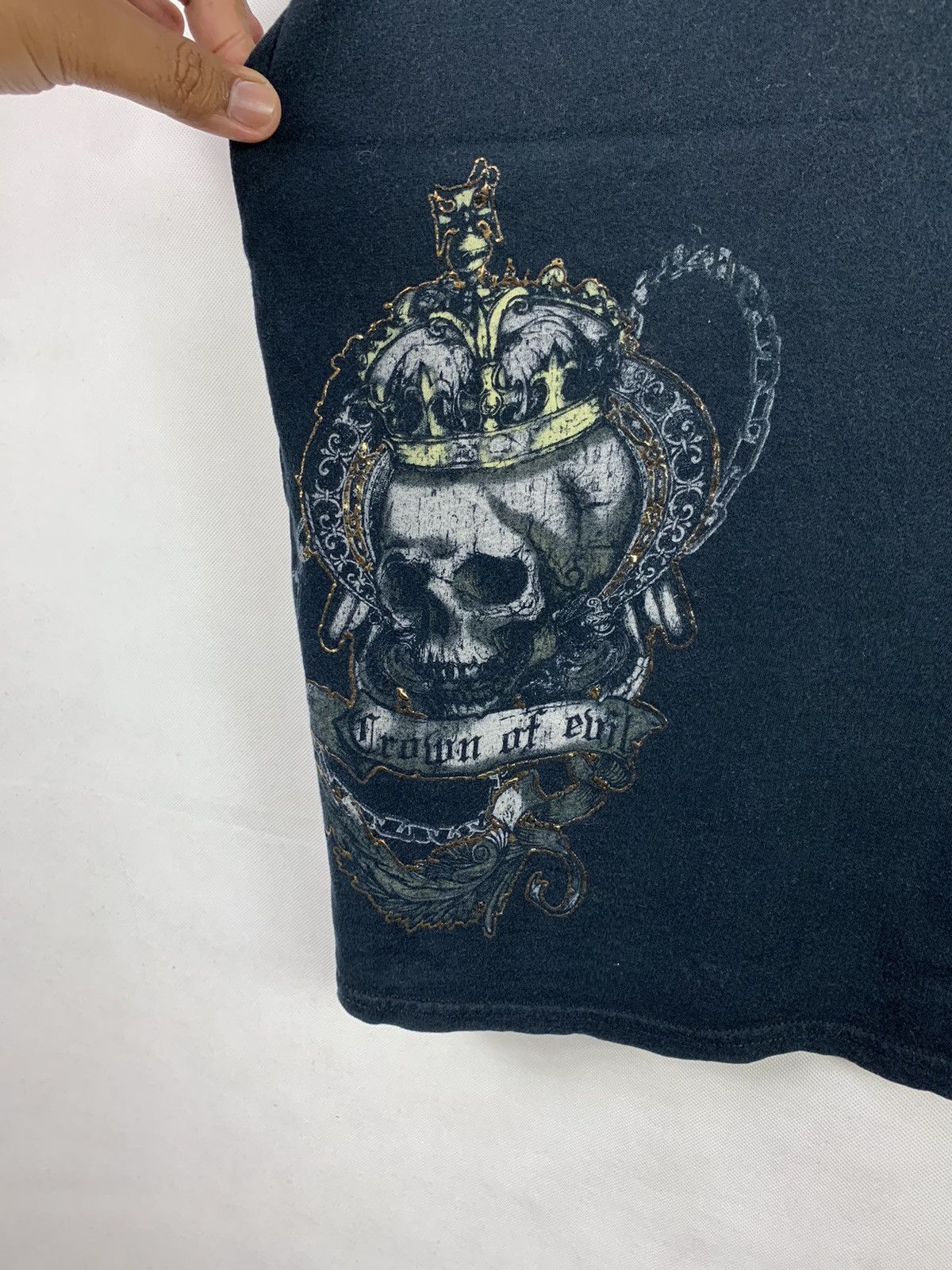 Other Rare! Crown of Evil Overprint Skulls Backhit Tee Size US XL / EU 56 / 4 - 7 Thumbnail