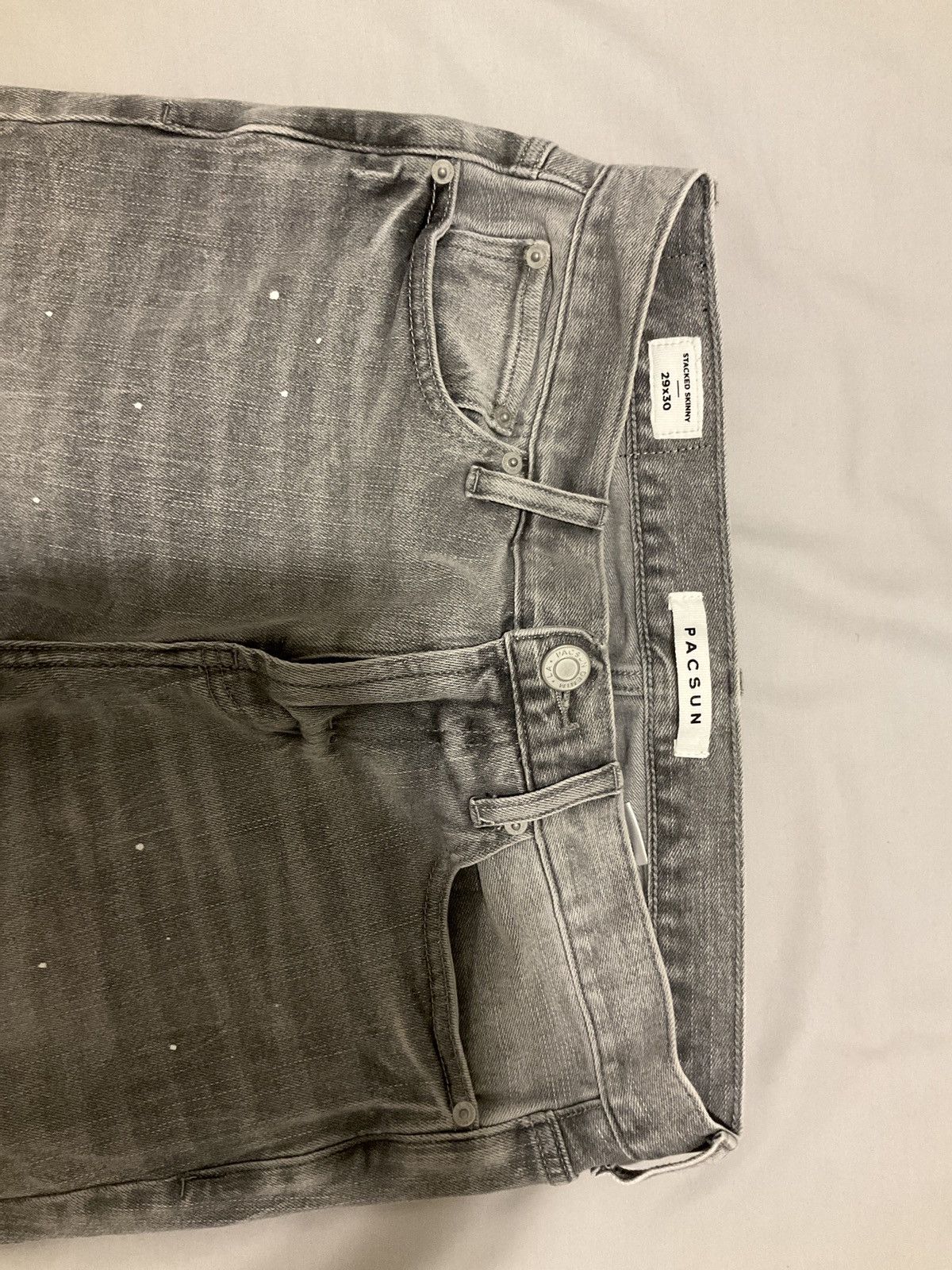 Pacsun Splatter White Paint Pants Size US 29 - 2 Thumbnail
