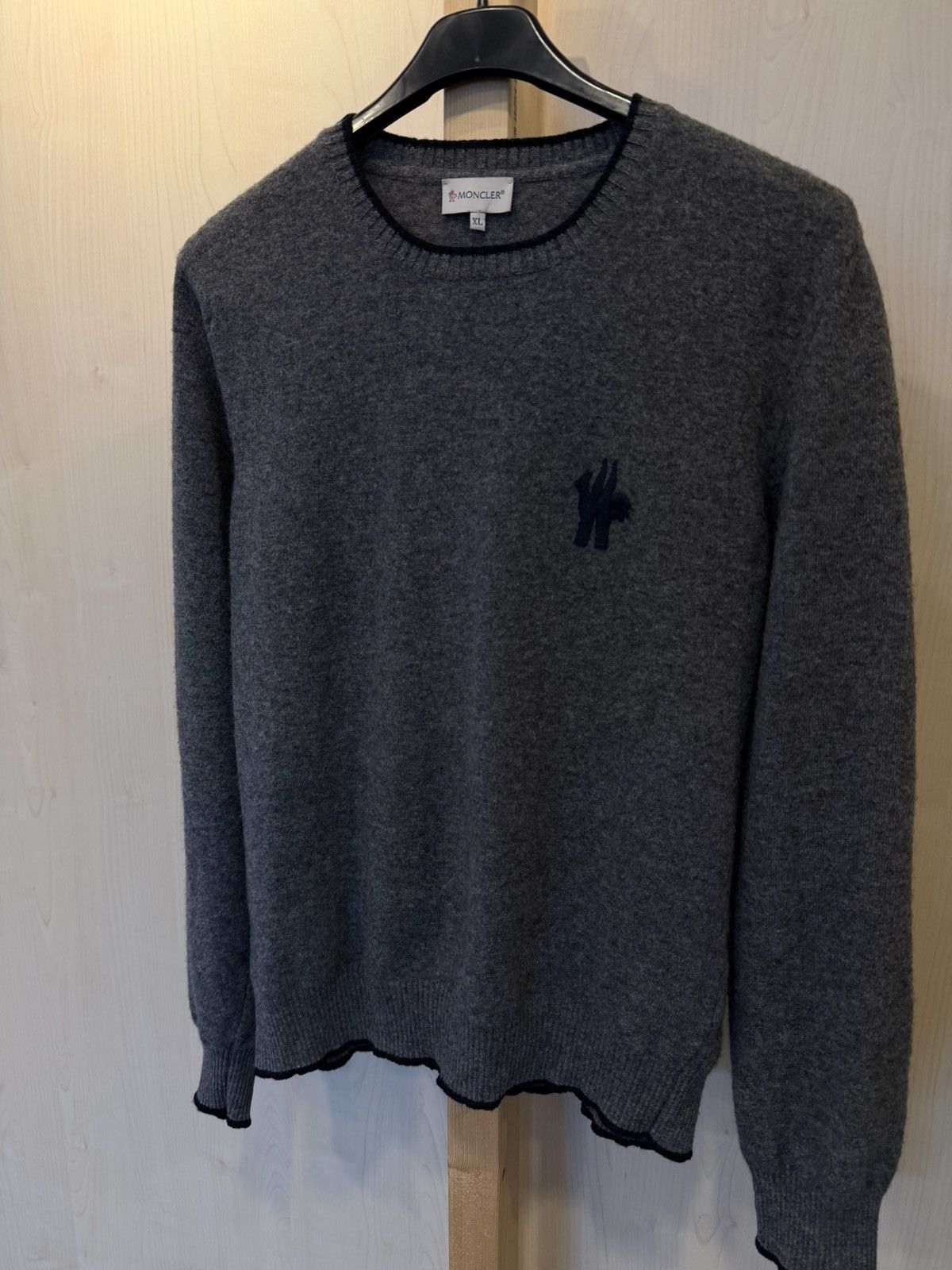 Moncler Moncler Vintage Grey Sweater 90s Rare Size US XS / EU 42 / 0 - 2 Thumbnail