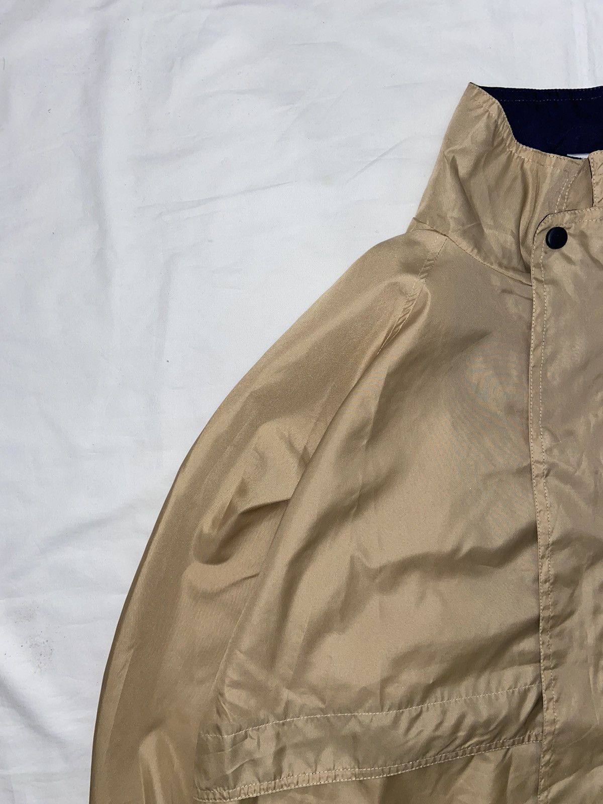 Pierre Balmain × Vintage Pierre Balmain Vintage 90s Beige Navy Light Jacket Luxury Size US L / EU 52-54 / 3 - 5 Thumbnail