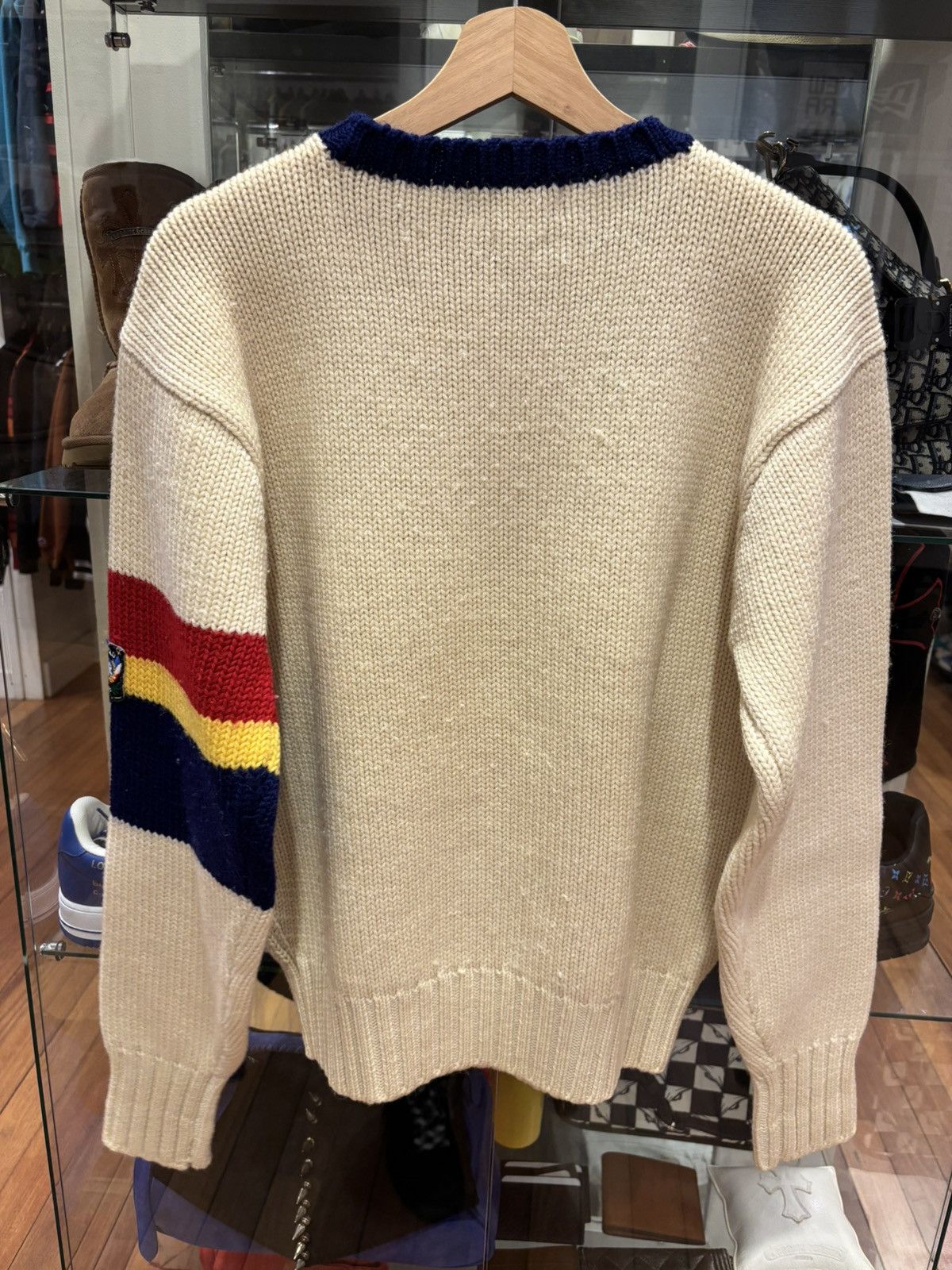 Polo Ralph Lauren Polo RL Sleeve Patch Knit Sweater Size US M / EU 48-50 / 2 - 2 Thumbnail