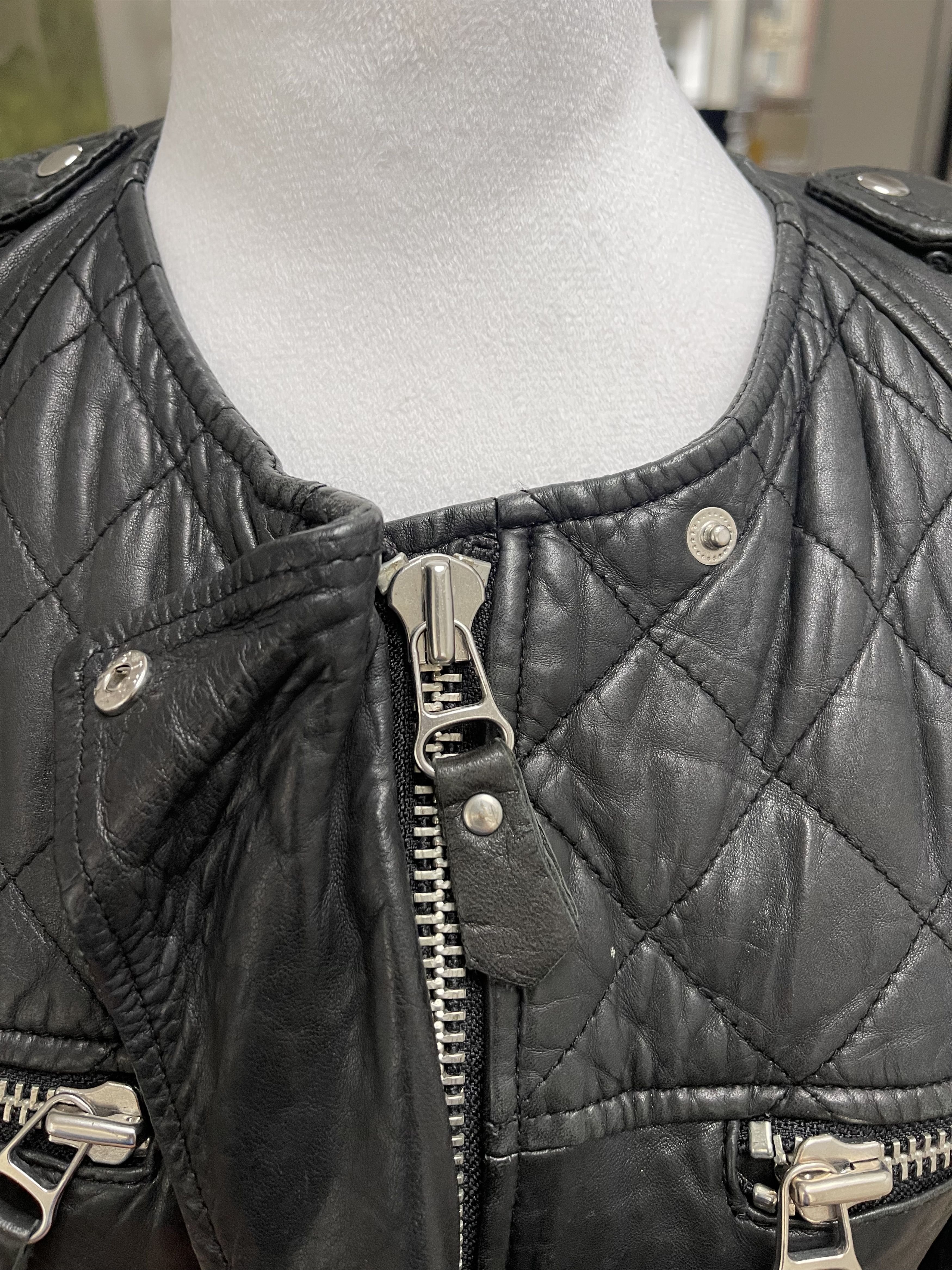 Isabel Marant Etoile Lambskin Bomber Jacket Size XS / US 0-2 / IT 36-38 - 7 Thumbnail