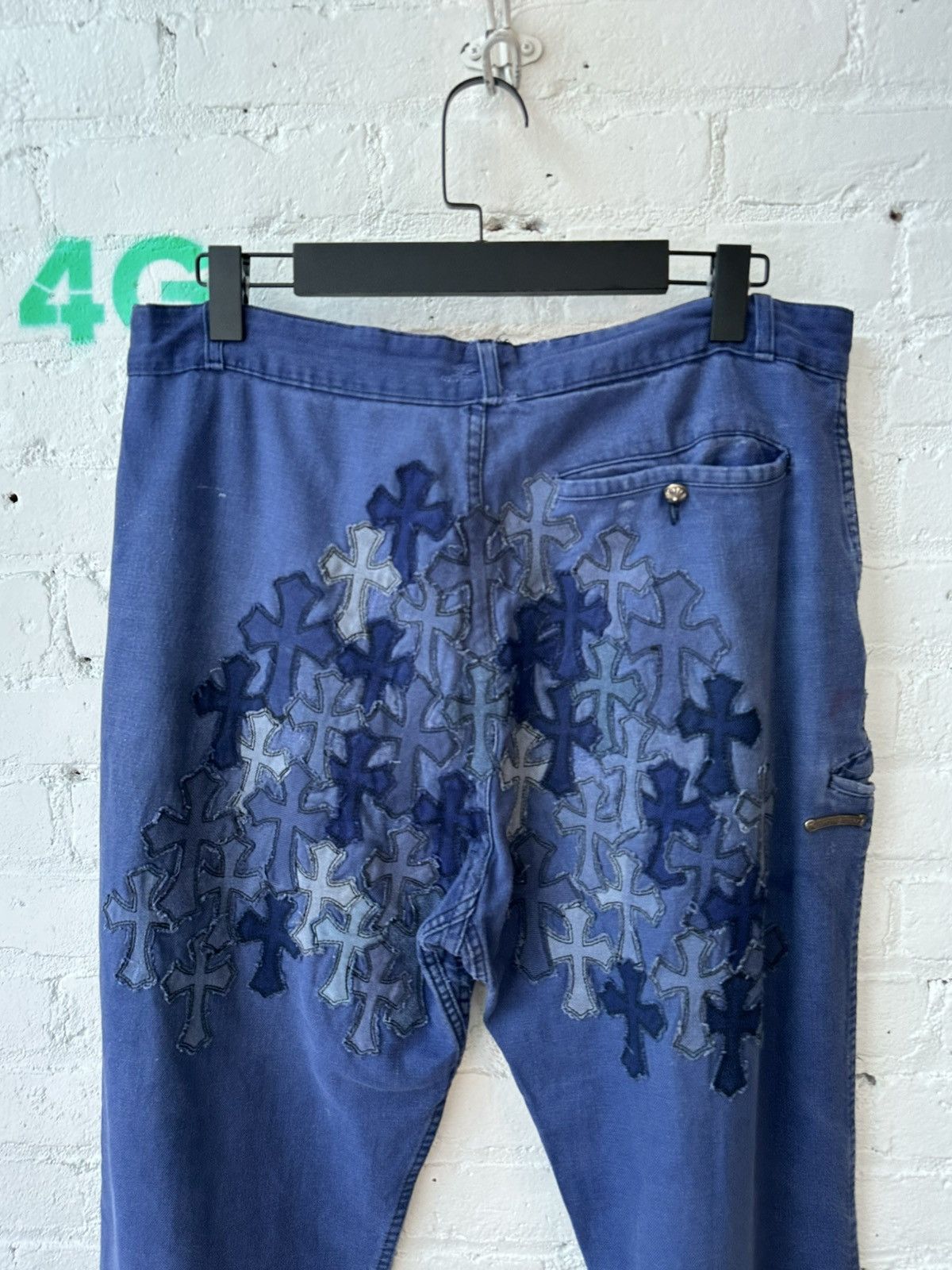 Chrome Hearts Chrome Hearts 100 Cross patch FLOODED JEANS PANTS 32 33 34 Size US 32 / EU 48 - 1 Thumbnail