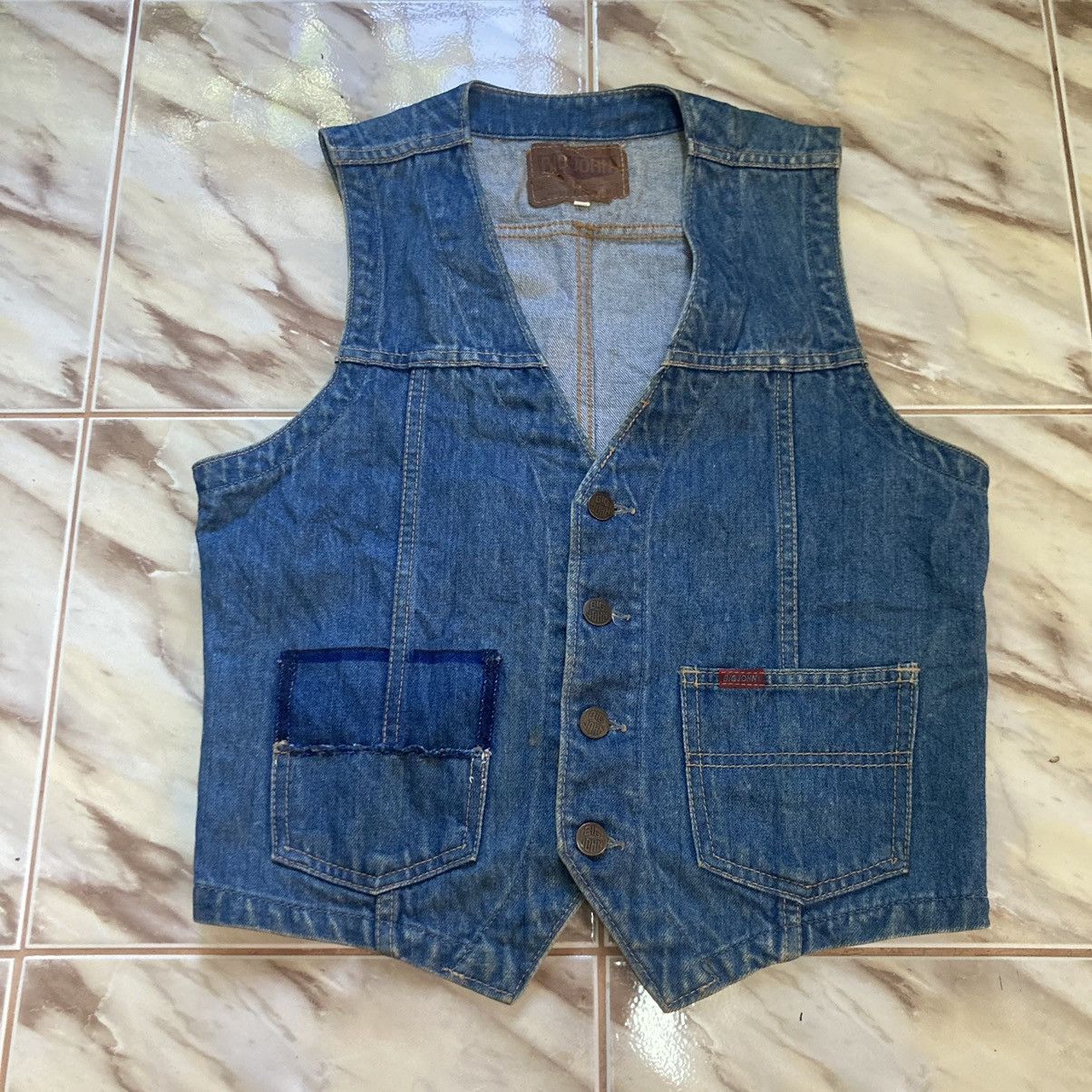 Big John × Vintage VINTAGE BIG JOHN DENIM VEST Size US M / EU 48-50 / 2 - 1 Thumbnail