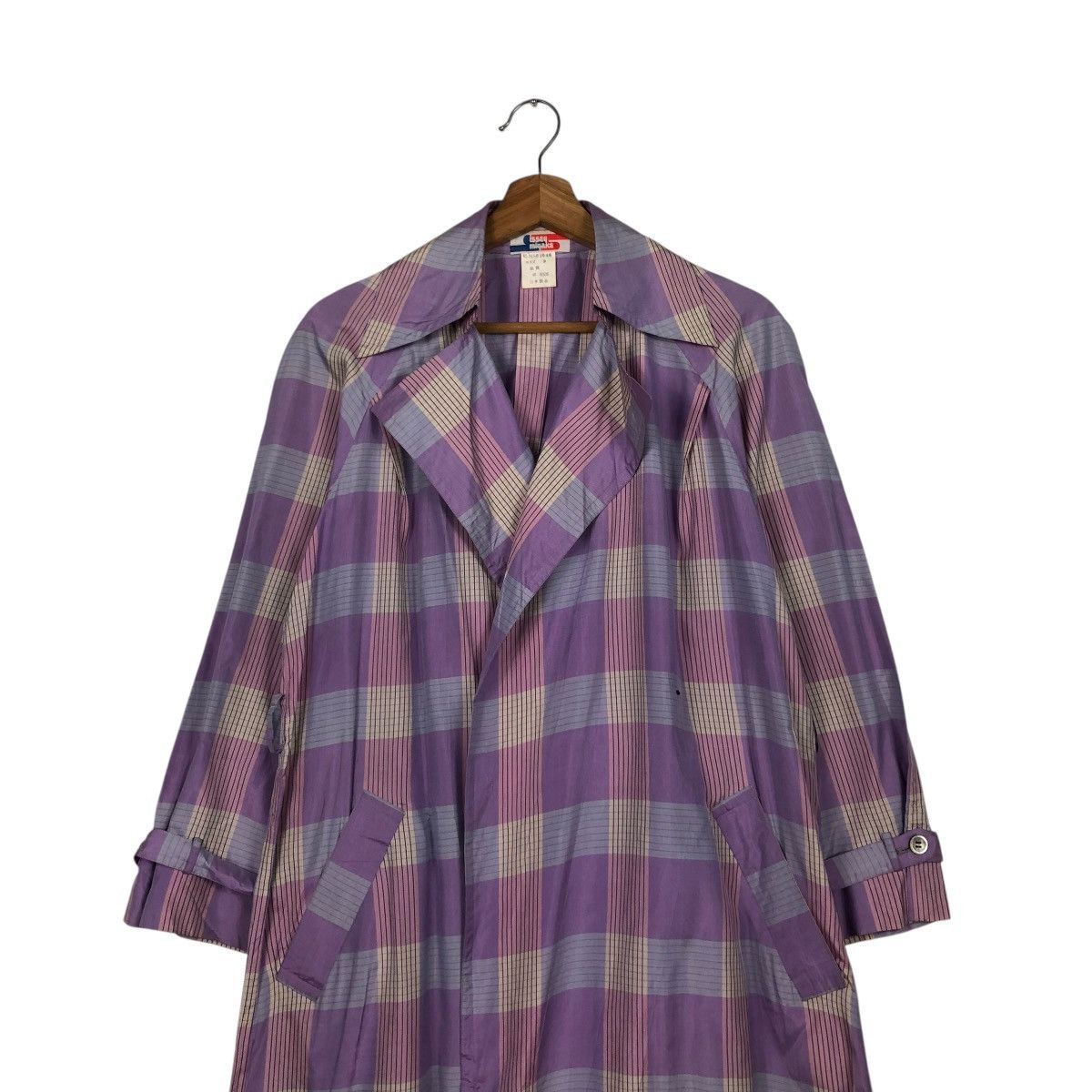 Issey Miyake 🔥VINTAGE 70’s ISSEY MIYAKE LONG JACKET TARTAN DESIGN RUNWAY Size US M / EU 48-50 / 2 - 3 Thumbnail