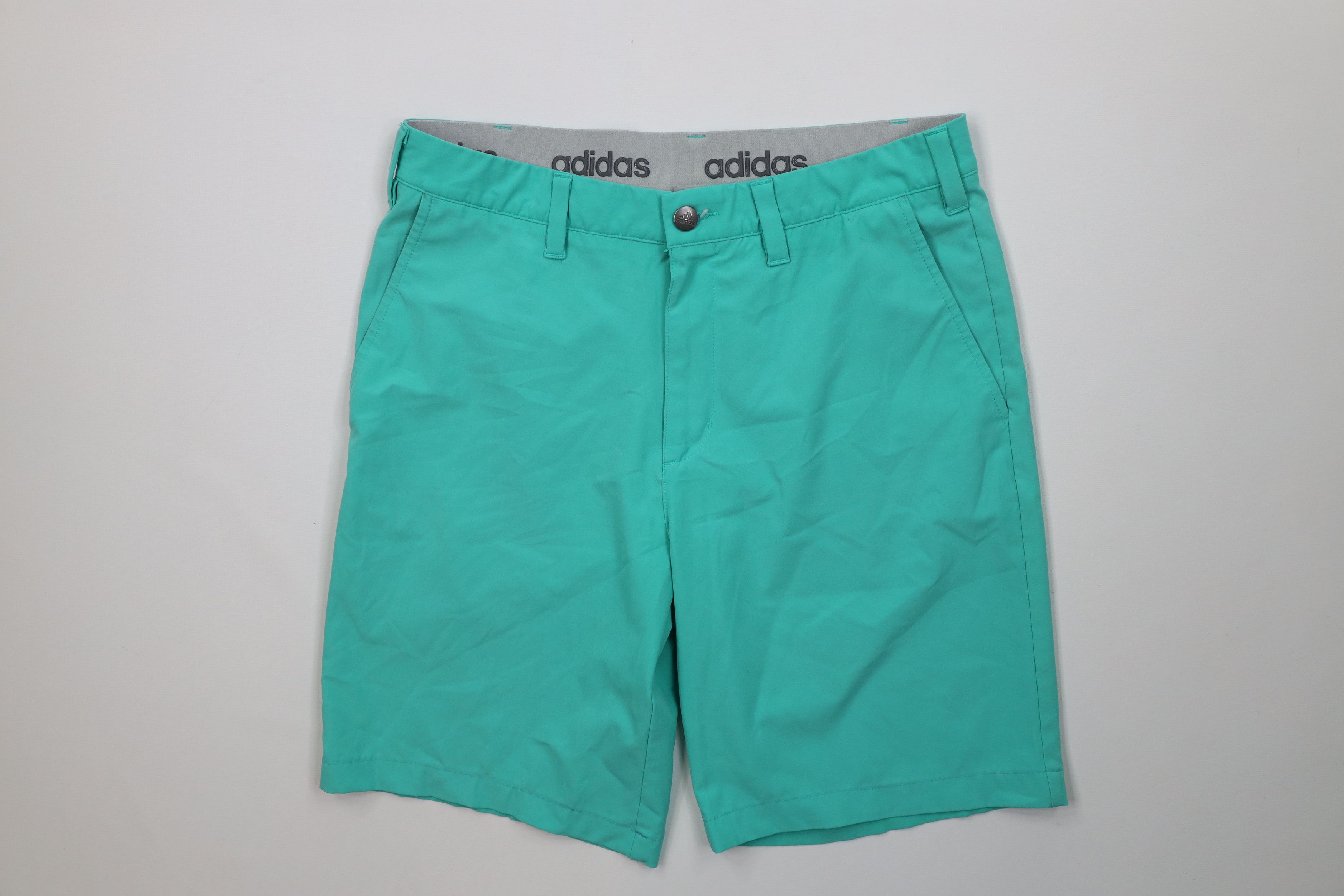 Adidas Adidas Golf Stretch Flat Front Golfing Chino Shorts Teal Size US 30 / EU 46 - 1 Thumbnail