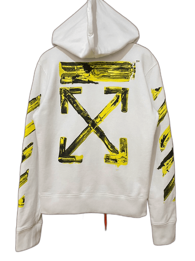 Vetements offwhite yellow arrow hoodie s Size US S / EU 44-46 / 1 - 1 Thumbnail