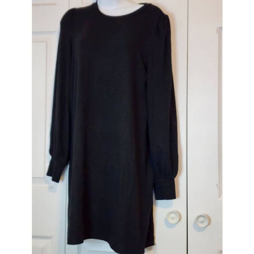 Lucky Brand Lucky Brand Black Sweater Dress Size M / US 6-8 / IT 42-44 - 1 Thumbnail