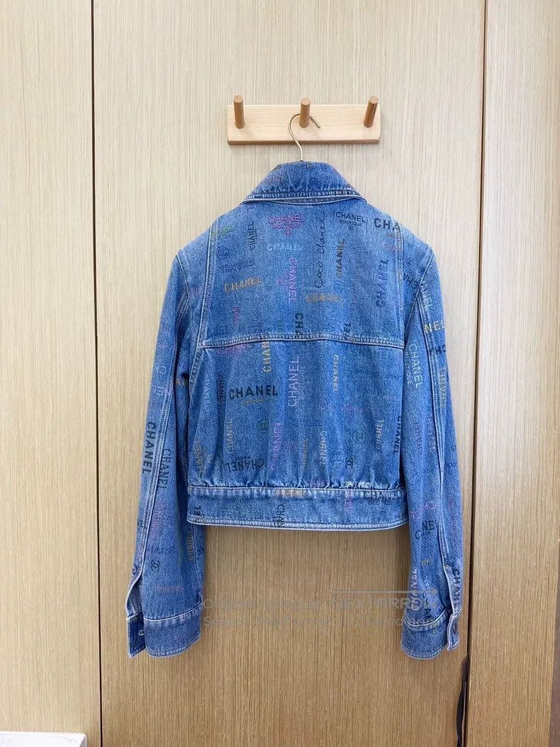 Chanel Chanel 22S colourful graffiti letter print washed denim ja Size XXS / US 00 / IT 34 - 3 Thumbnail