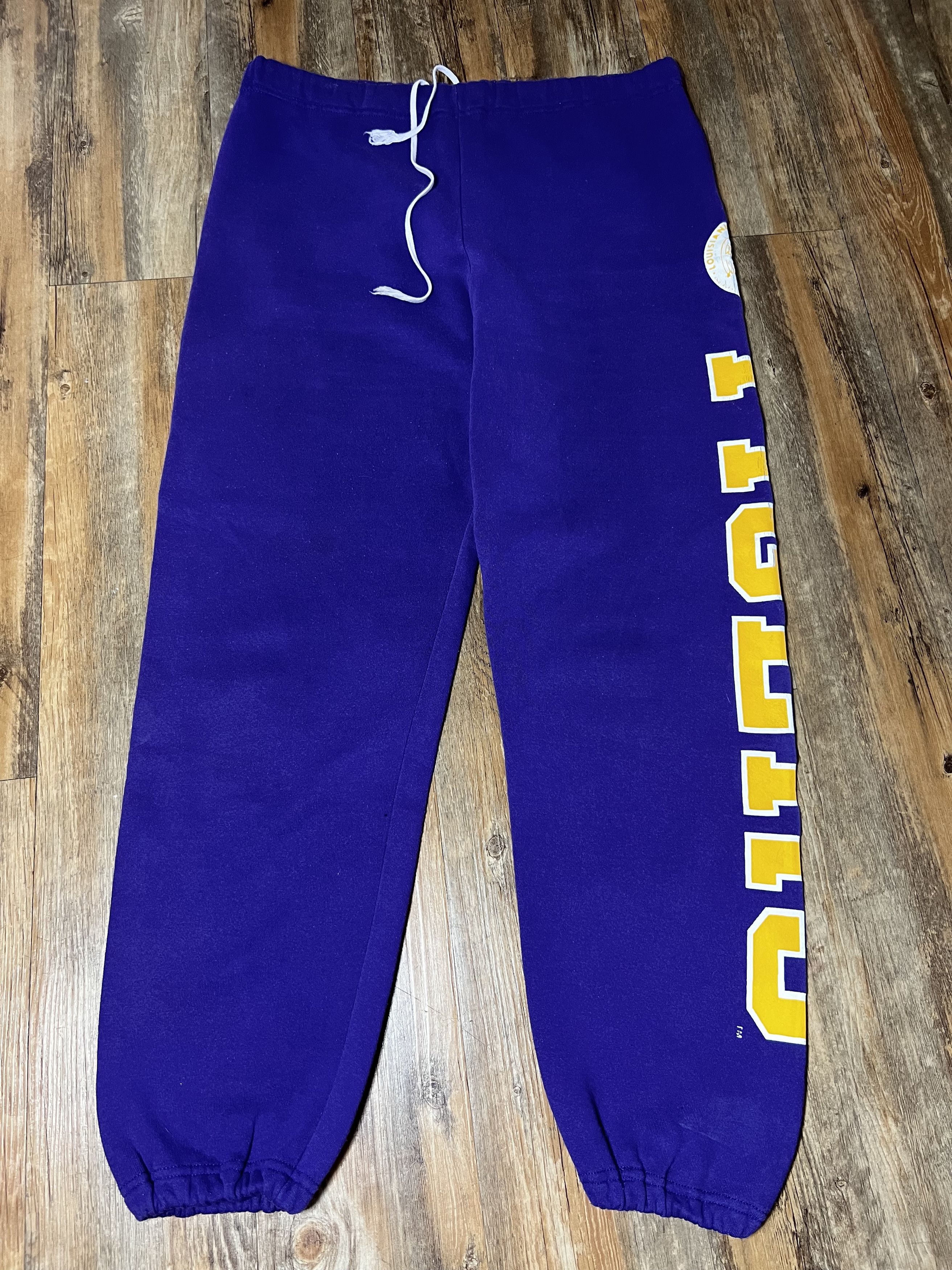 Vintage Vintage Louisiana State University Tigers Russel Sweatpants Size US 32 / EU 48 - 2 Thumbnail