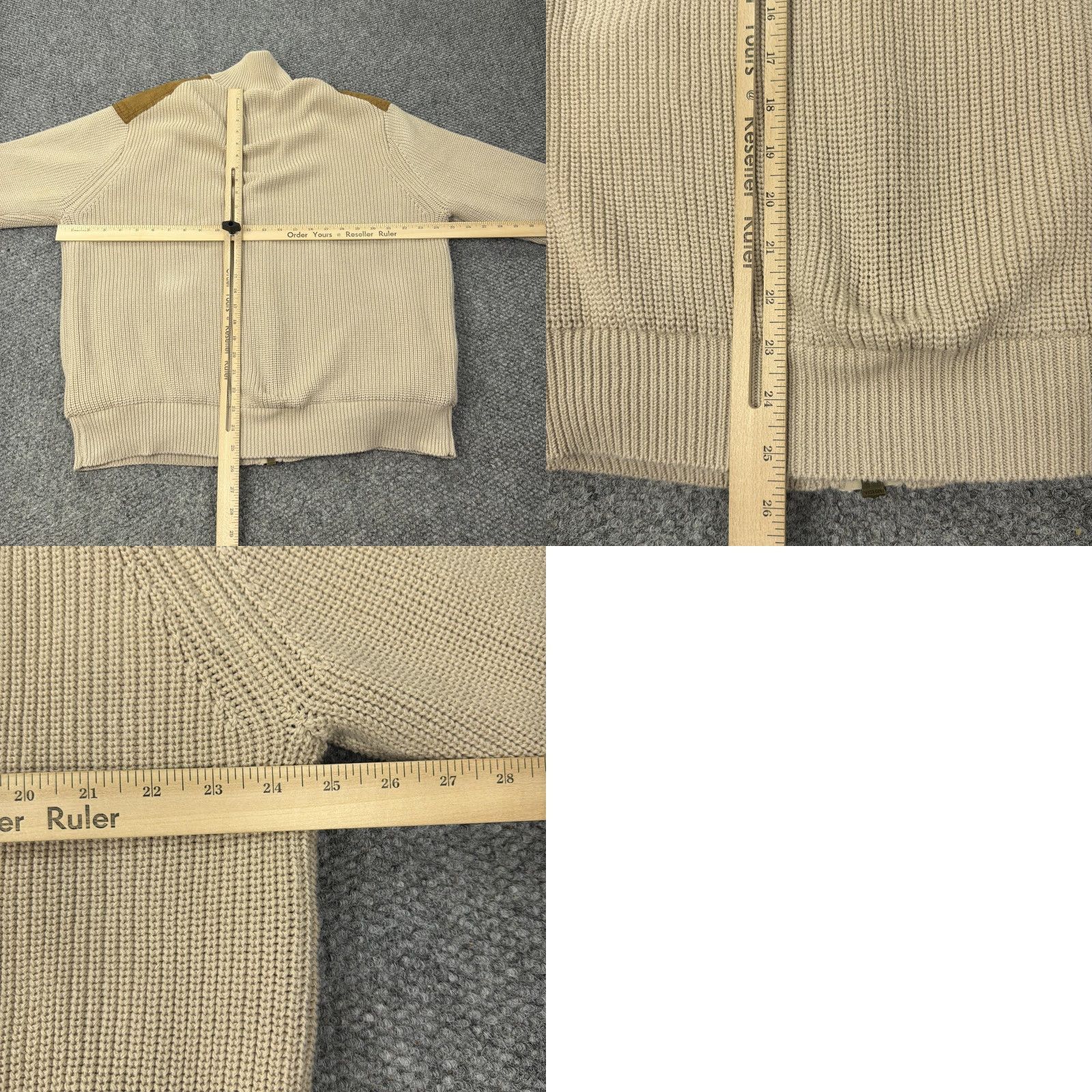 Orvis Orvis Jacket Mens XL Beige Full Zip Cotton Suede Shoulder Patches Bomber Size US XL / EU 56 / 4 - 8 Thumbnail