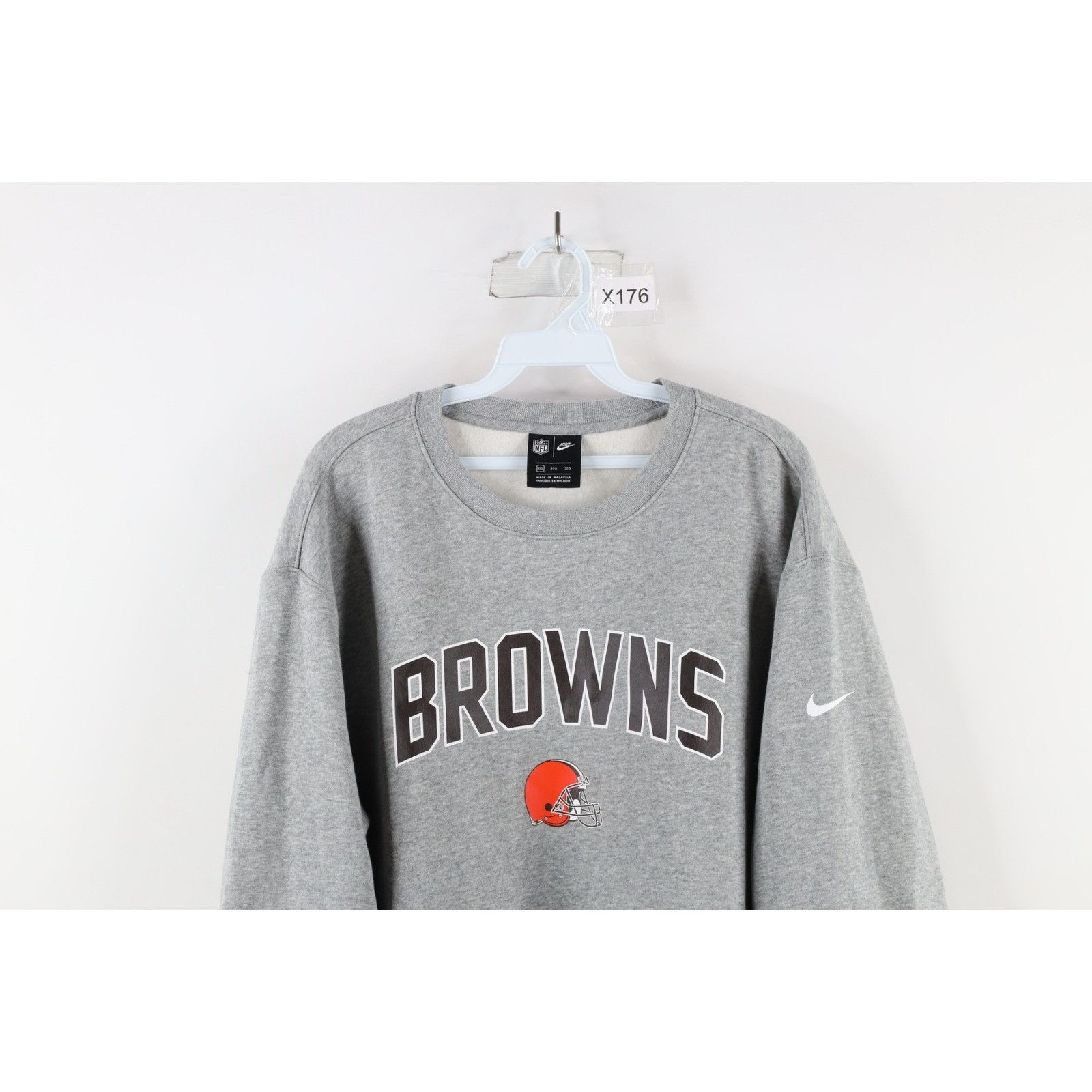 Nike Nike Spell Out Block Letter Cleveland Browns Sweatshirt 3XL Size US XXL / EU 58 / 5 - 2 Thumbnail