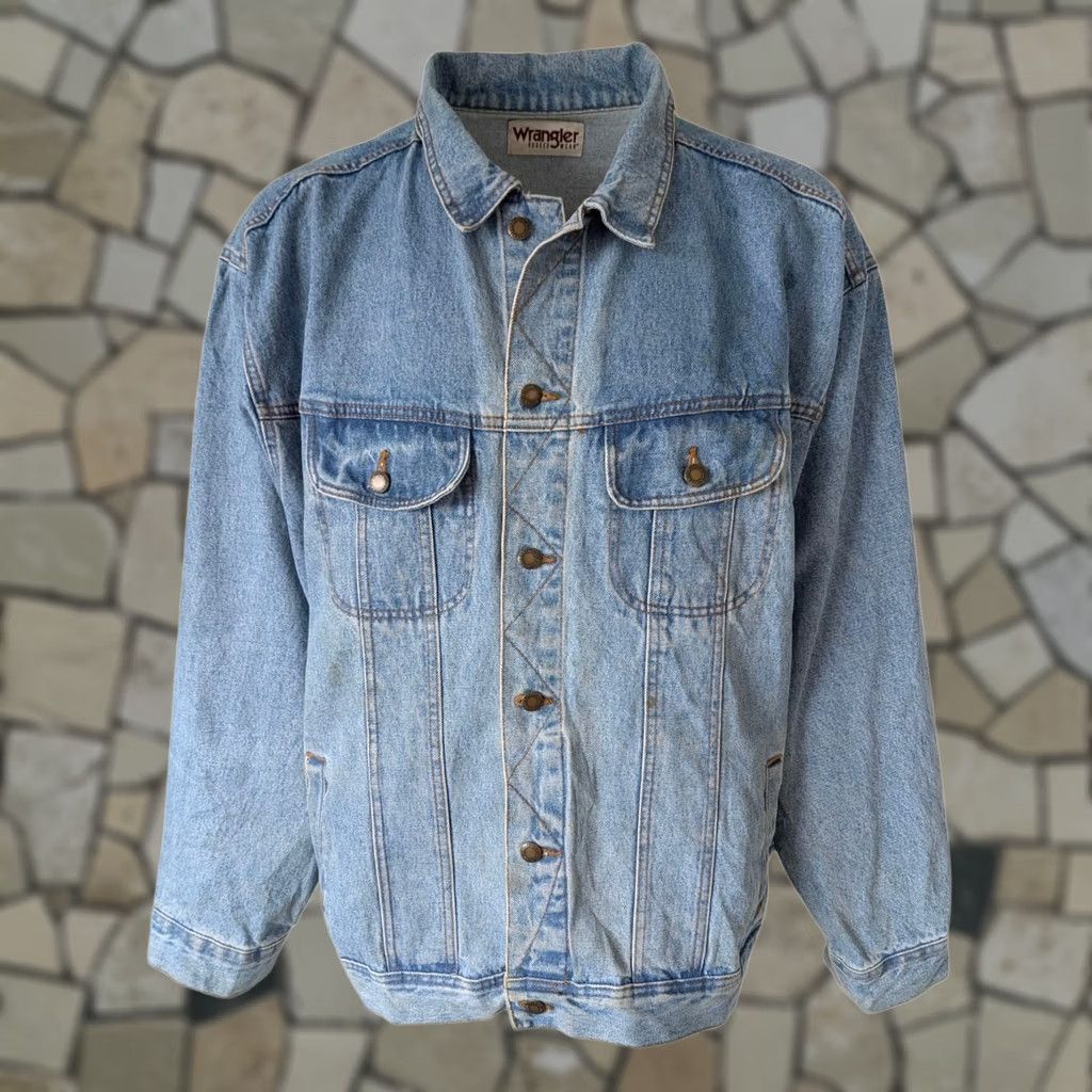 Wrangler Wrangler Rugged Wear Denim Jacket – XXL – Denim Jacket – Wrangler – Blue – 2XL – Regular Fit – Men Size US XXL / EU 58 / 5 - 1 Thumbnail