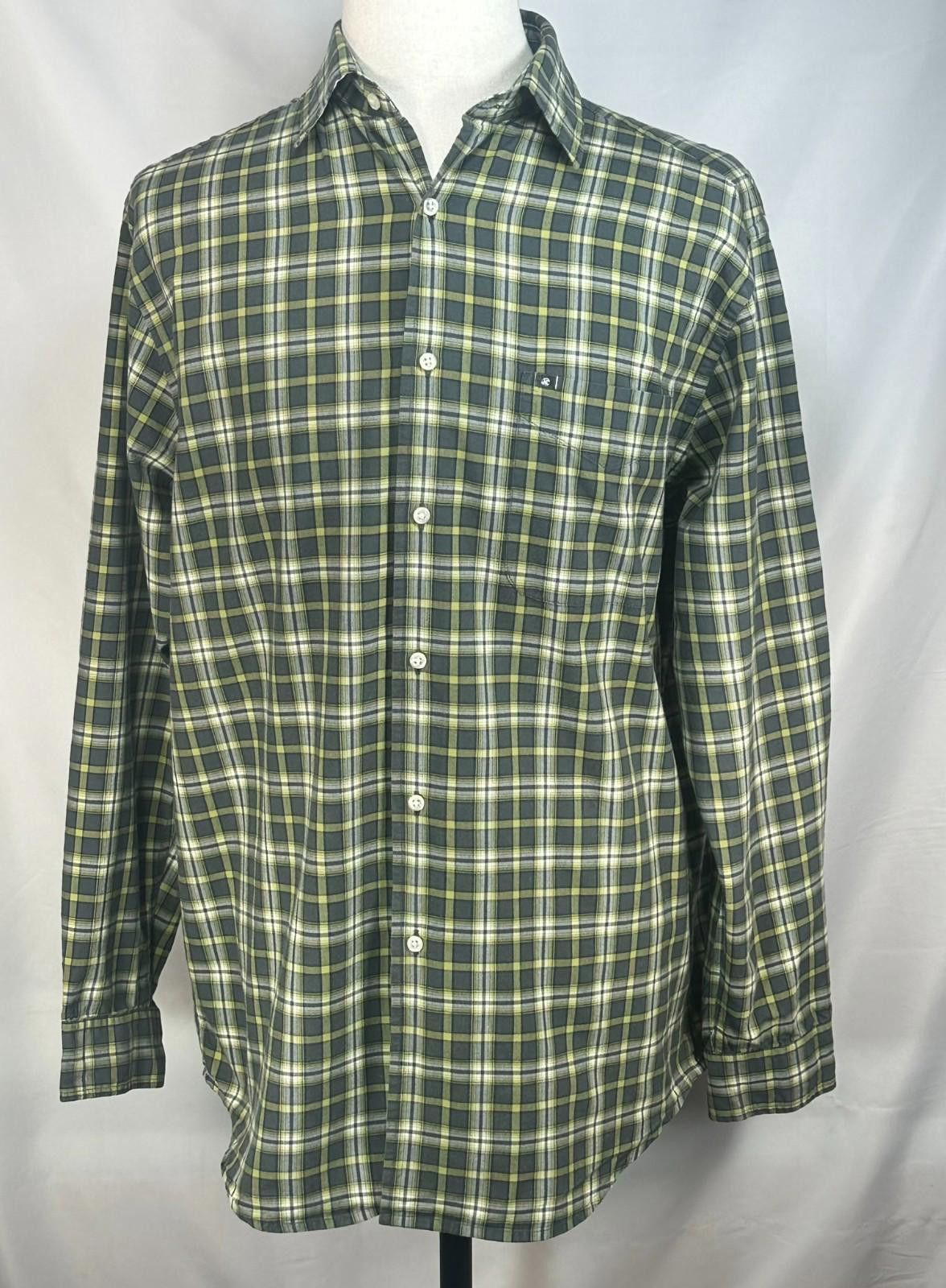 Nautica Nautica Jeans Co 100% Cotton Button Up Plaid Green Mens M Size US M / EU 48-50 / 2 - 1 Thumbnail