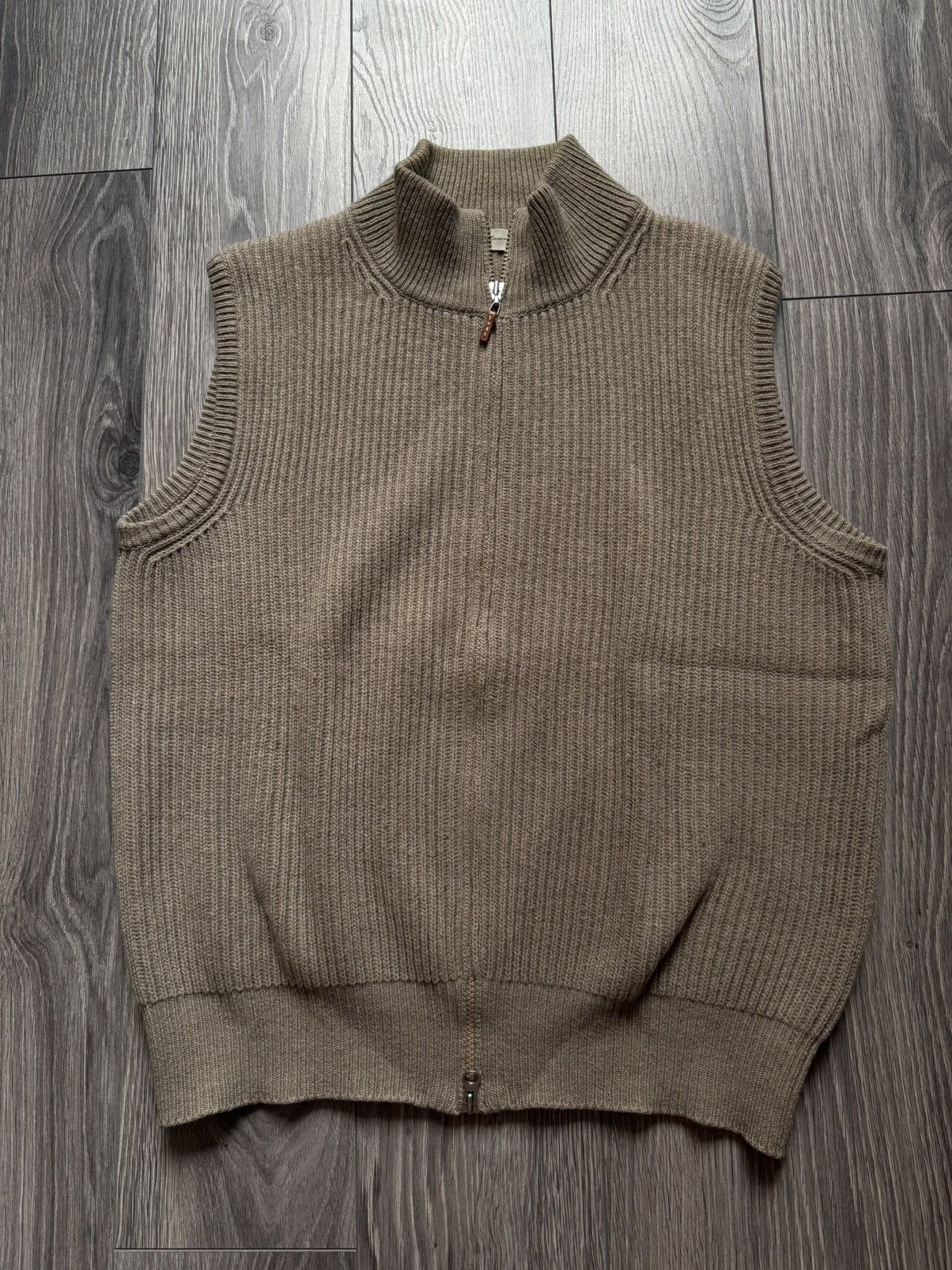 Other Falconeri Beige Ribbed Vest Men’s Size US M / EU 48-50 / 2 - 2 Thumbnail