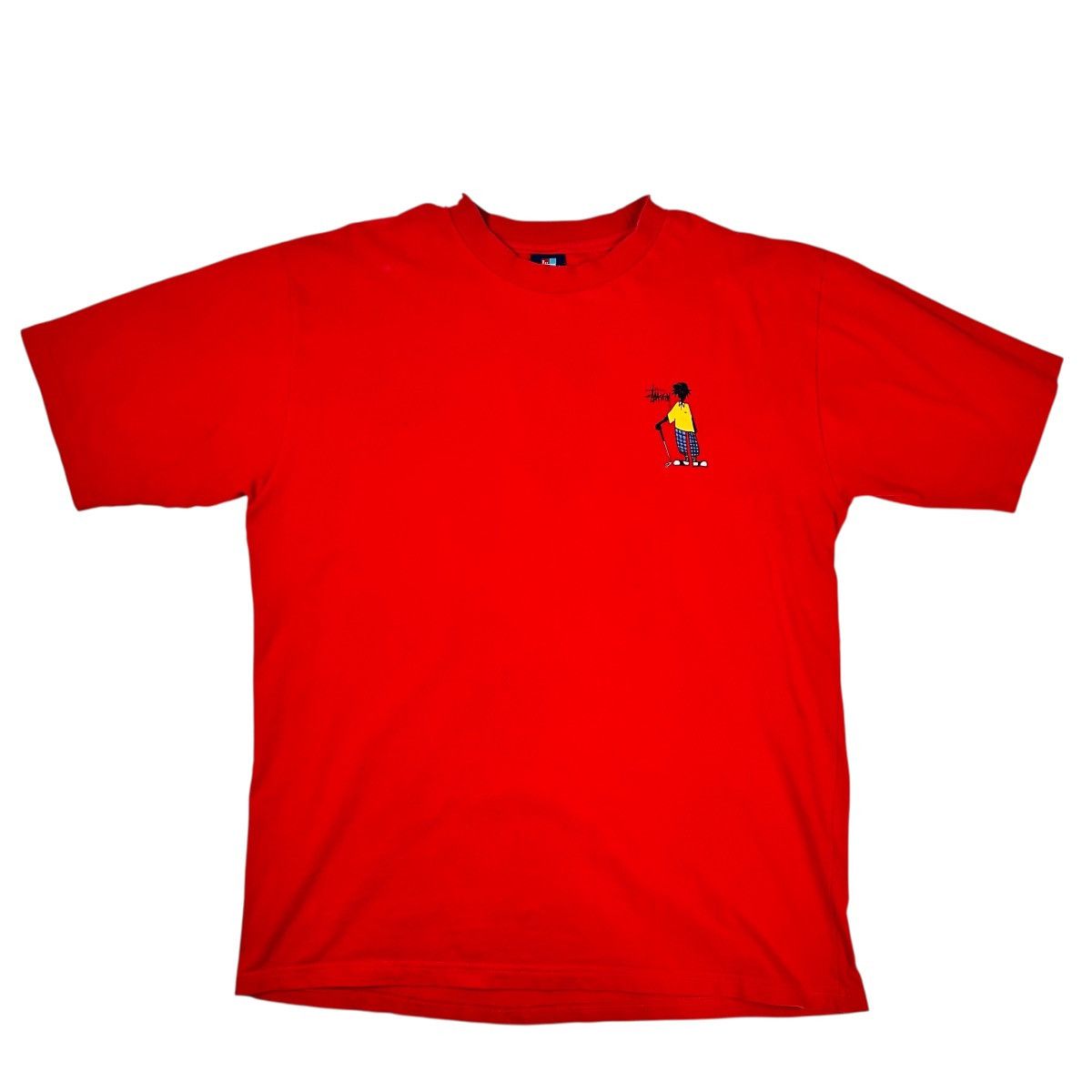 Stussy Vintage 90s Stussy Rasta Golf Stickman T-Shirt Made In USA Size US L / EU 52-54 / 3 - 4 Thumbnail