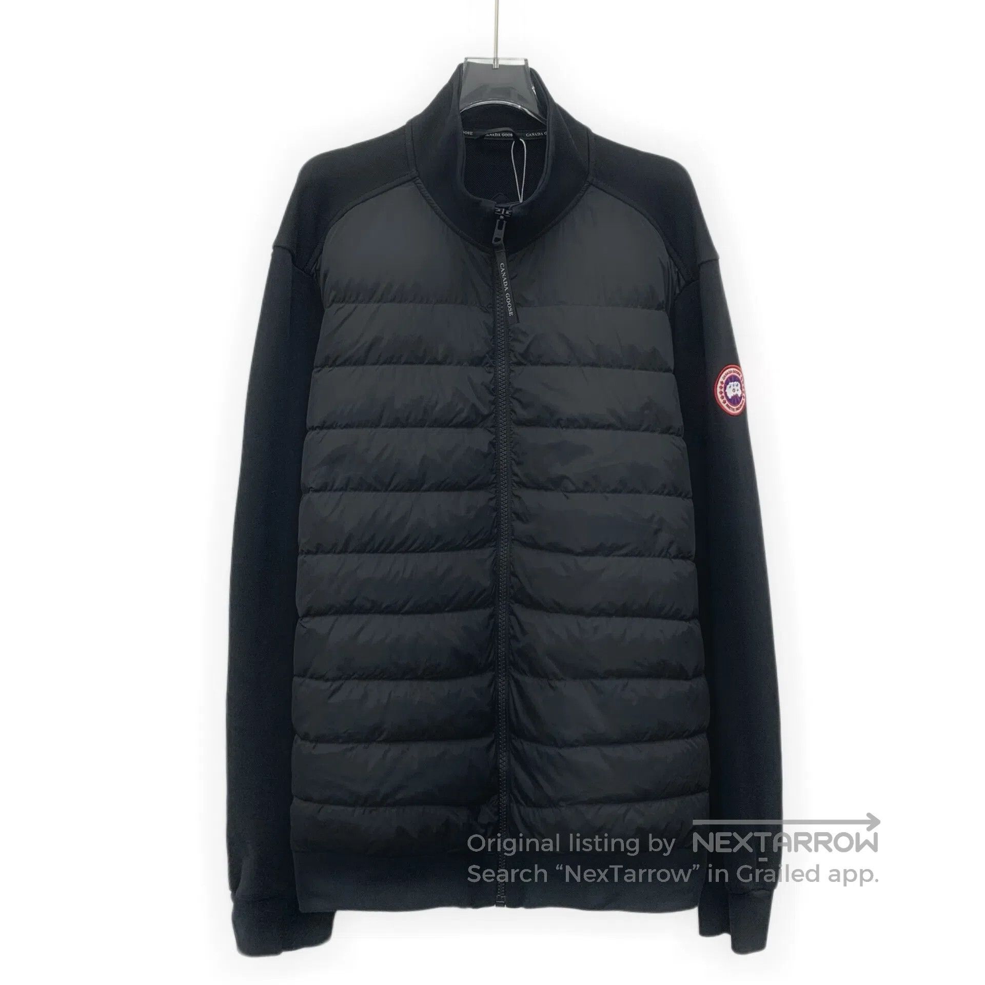 Canada Goose Canada Goose Black Logo Patch Collar Zipper Long Sleeve Do Size US XL / EU 56 / 4 - 1 Thumbnail