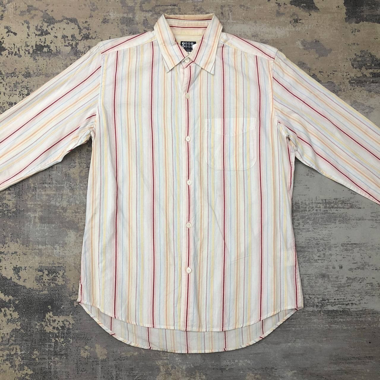 Takeo Kikuchi T481 TAKEO KIKUCHI STRIPED SHIRTS Size US L / EU 52-54 / 3 - 4 Thumbnail