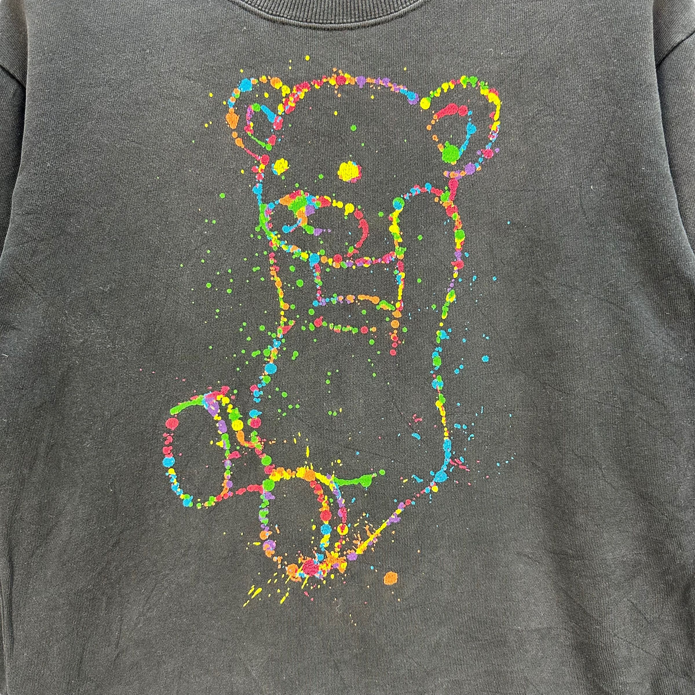 Vintage TRASHED ARTWORK PAINTER CONTROL BEAR SWEATSHIRT #7754-168 Size US S / EU 44-46 / 1 - 3 Thumbnail