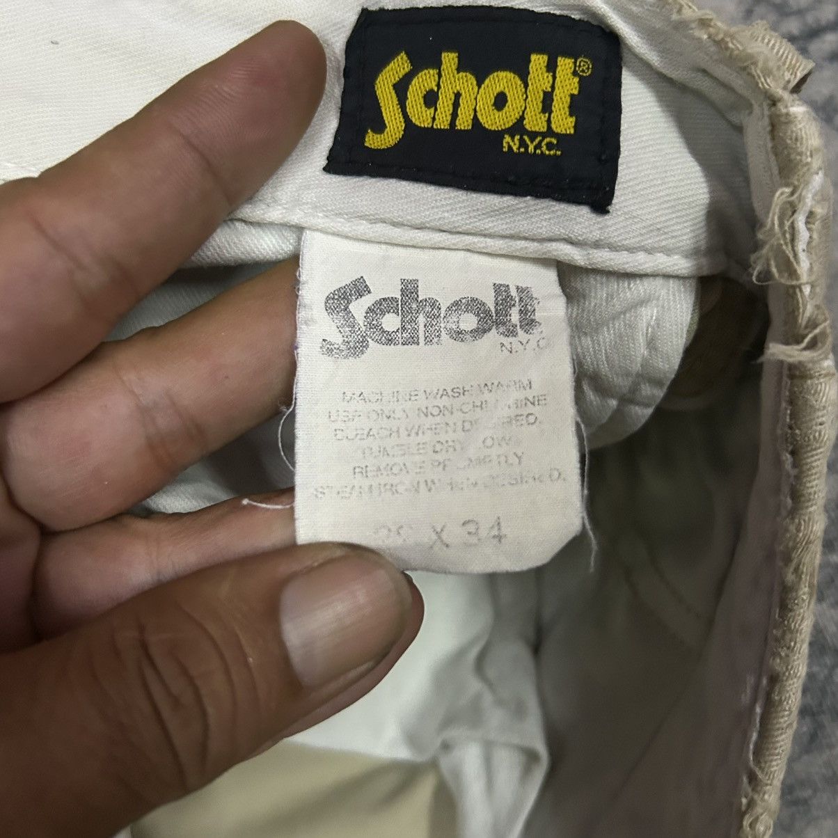 Schott × Vintage Vintage Schott Chinos Trousers Pants Size US 30 / EU 46 - 6 Thumbnail
