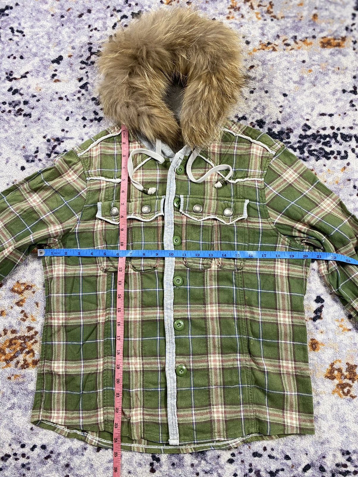 Japanese Brand Edwin Fur Flannel Hoodie ifsixlgb Style Size US M / EU 48-50 / 2 - 10 Thumbnail