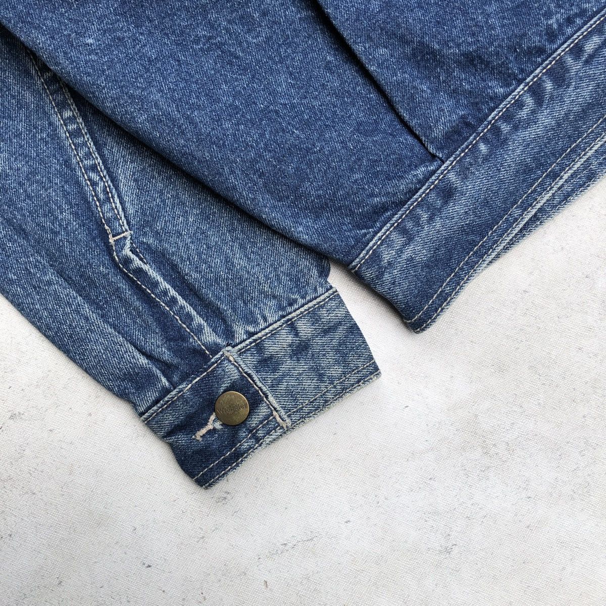 Levi's Vintage Clothing × Vintage × Wrangler Vtg Wrangler denim jacket boxy fit Size US L / EU 52-54 / 3 - 5 Thumbnail