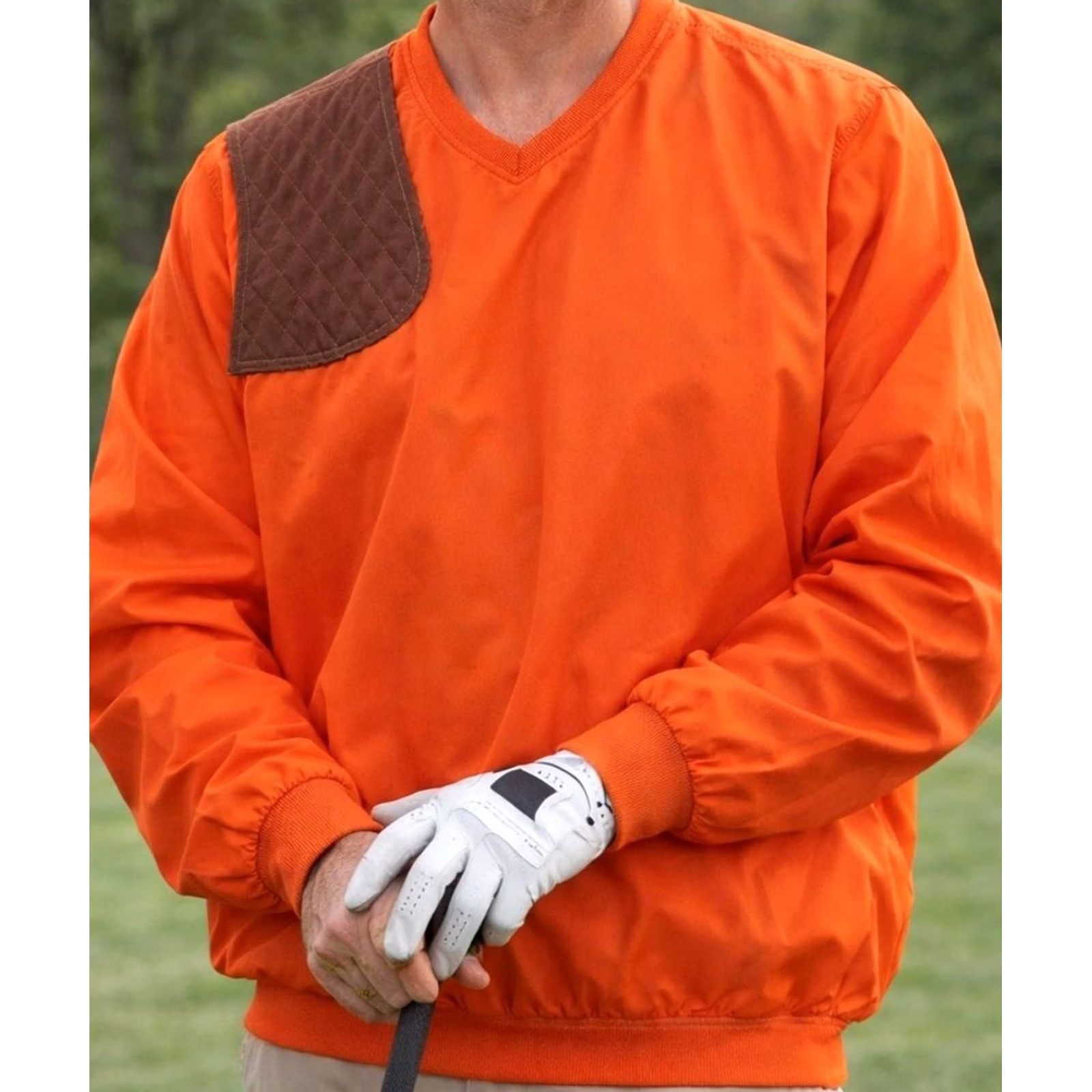 Vintage Palm Springs Golf Pullover Mens XL Orange Microfiber Windbreaker Patch Sleeve Long Sleeve Pullover Size US XL / EU 56 / 4 - 2 Thumbnail