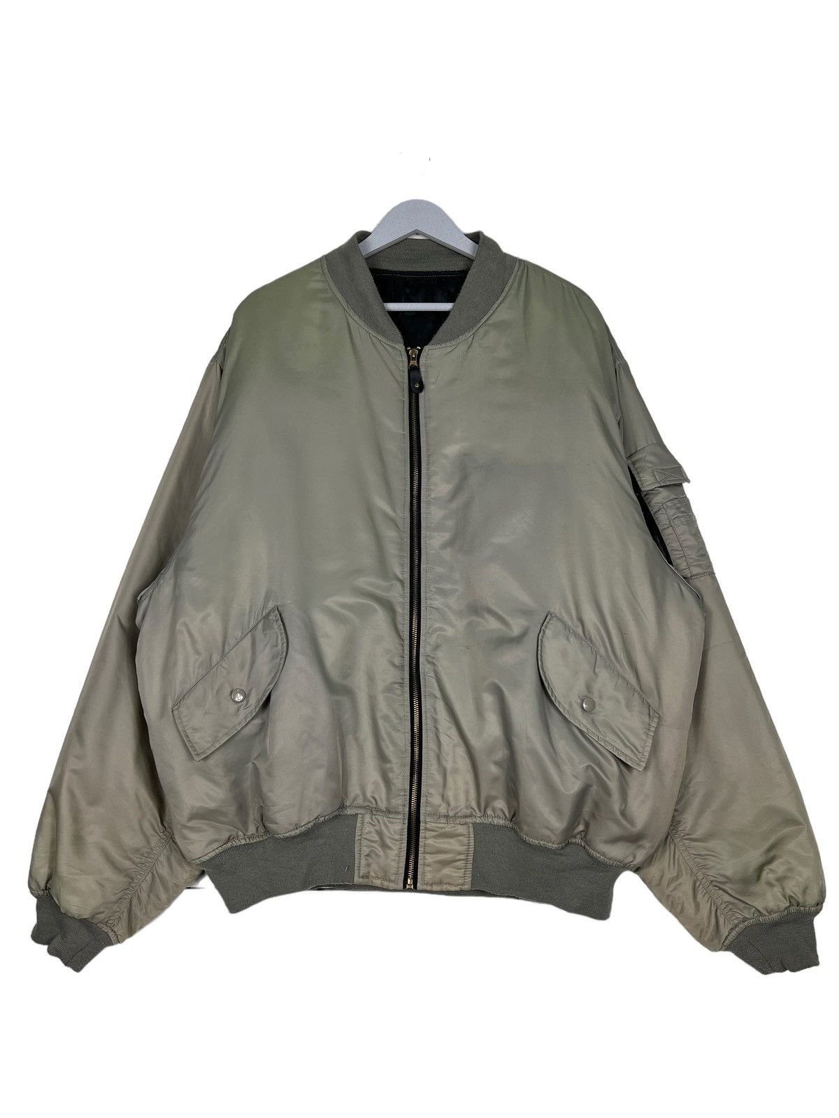 Japanese Brand 🔥 RARE RIOT RIOT MA-1 DESTROY BOMBER JACKET Size US XXL / EU 58 / 5 - 2 Thumbnail