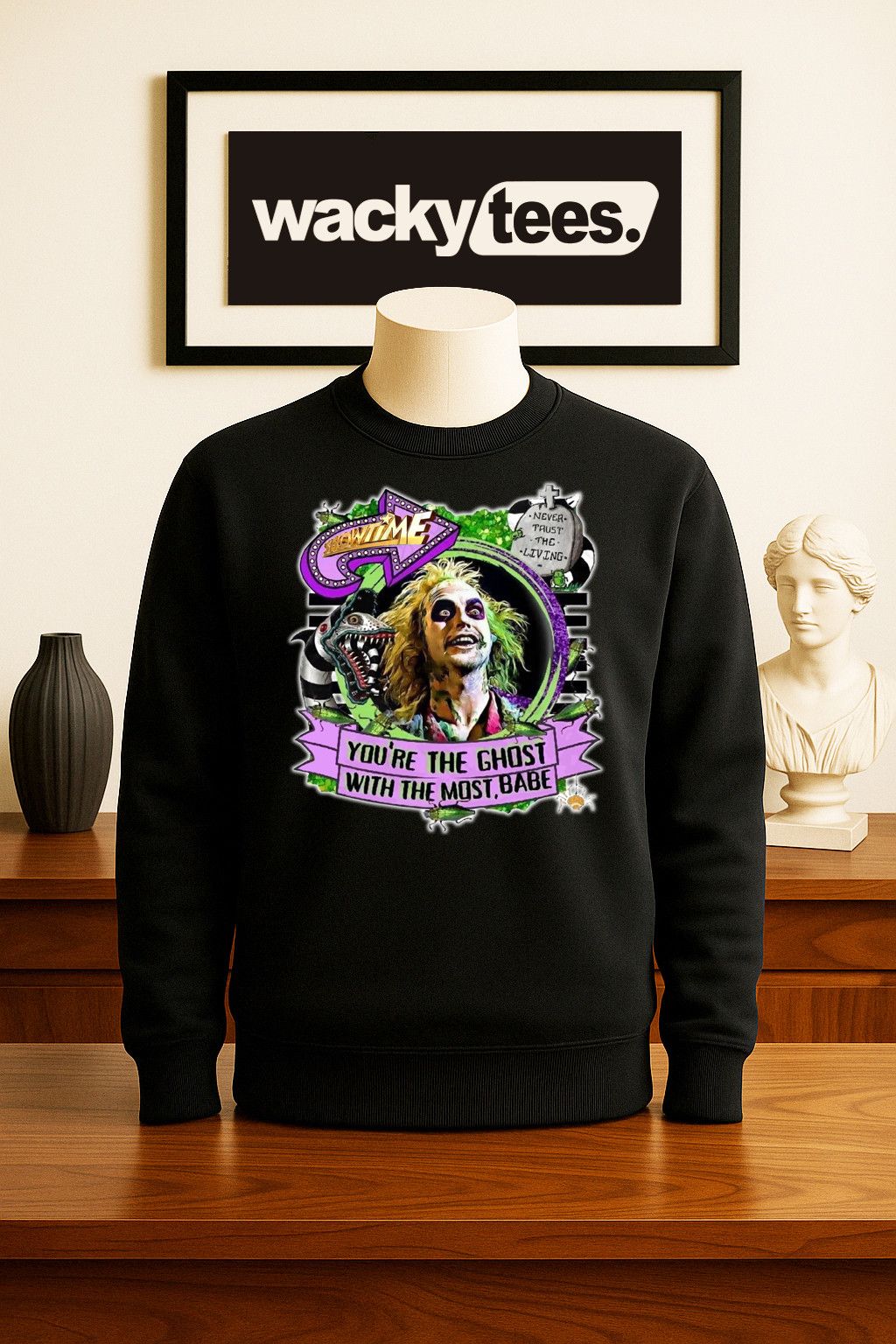 Other BeetleJuice The Ghost with the Most Graphic Tee Shirt Size US L / EU 52-54 / 3 - 5 Thumbnail