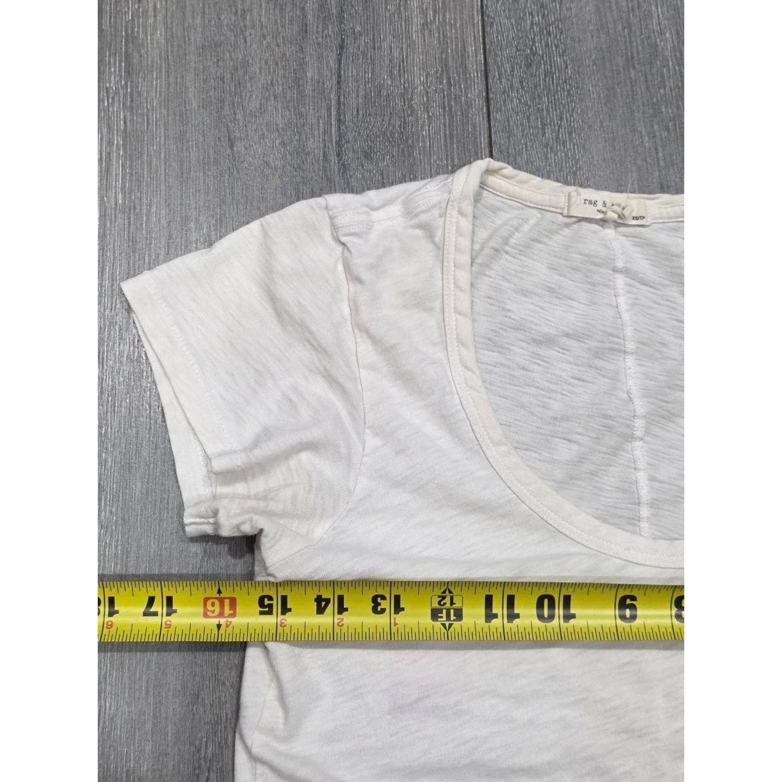 Rag & Bone Rag & Bone Women's 100% Pima Cotton Top T-shirt XS A003193 Size XS / US 0-2 / IT 36-38 - 4 Thumbnail
