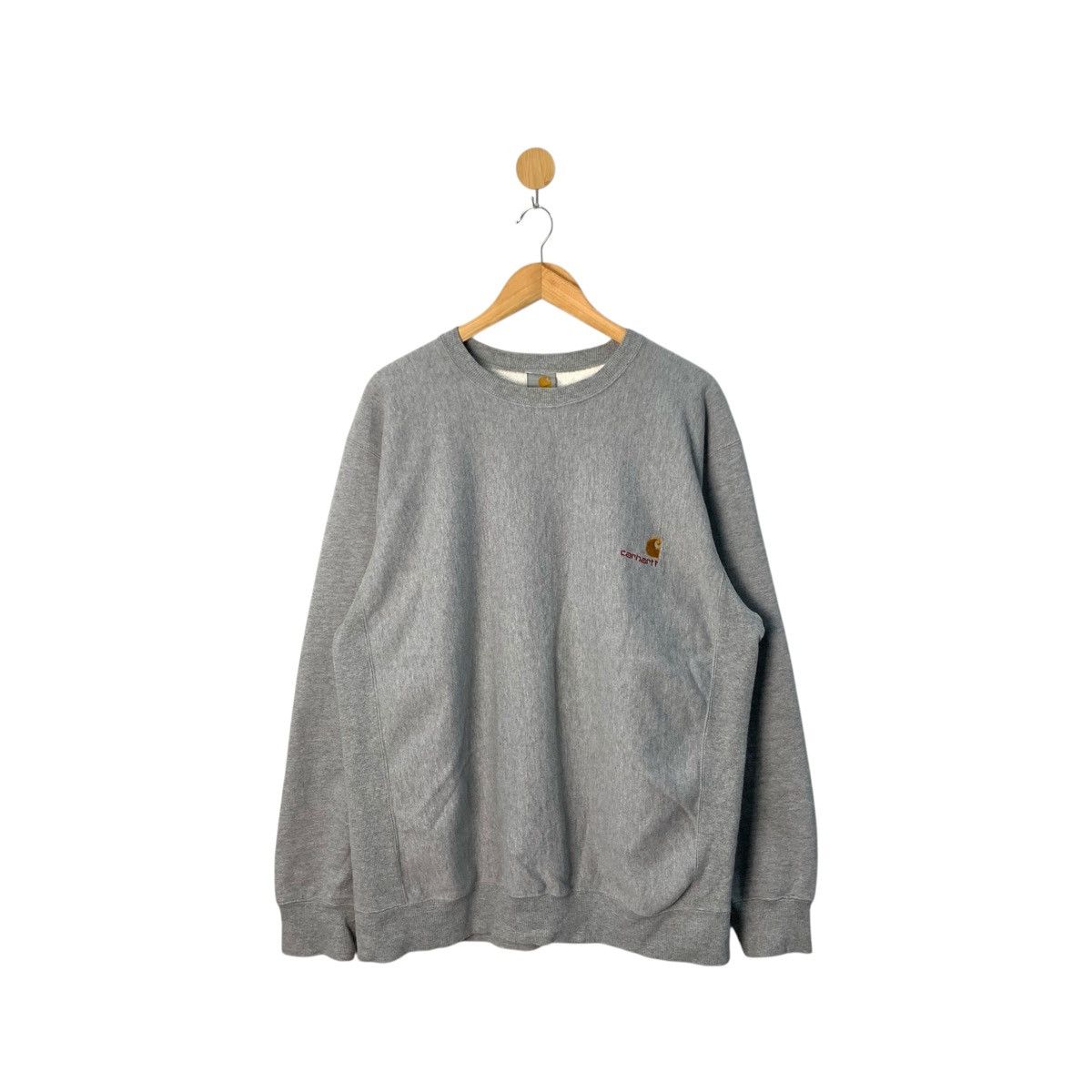 Carhartt Vintage Carhartt Grey Sweatshirt Embroidery Logo Size Xl Size US XL / EU 56 / 4 - 1 Thumbnail