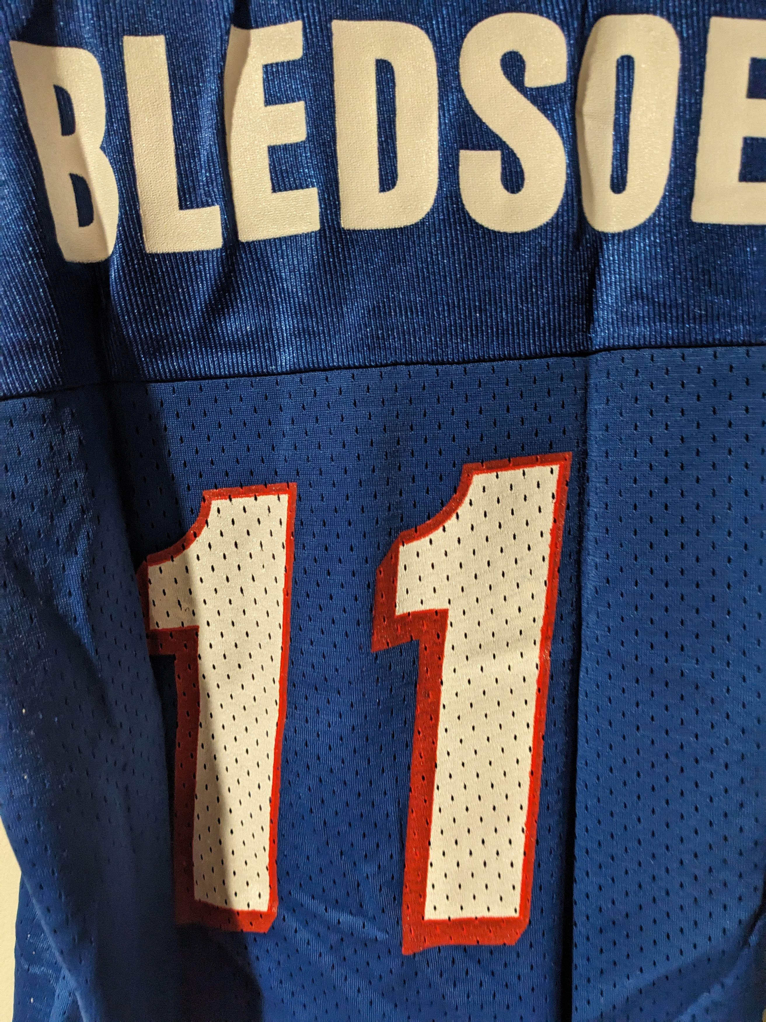 Champion × NFL × Vintage Vintage 90s New England Patriots Bledsoe Youth Large Jersey Size US L / EU 52-54 / 3 - 2 Thumbnail